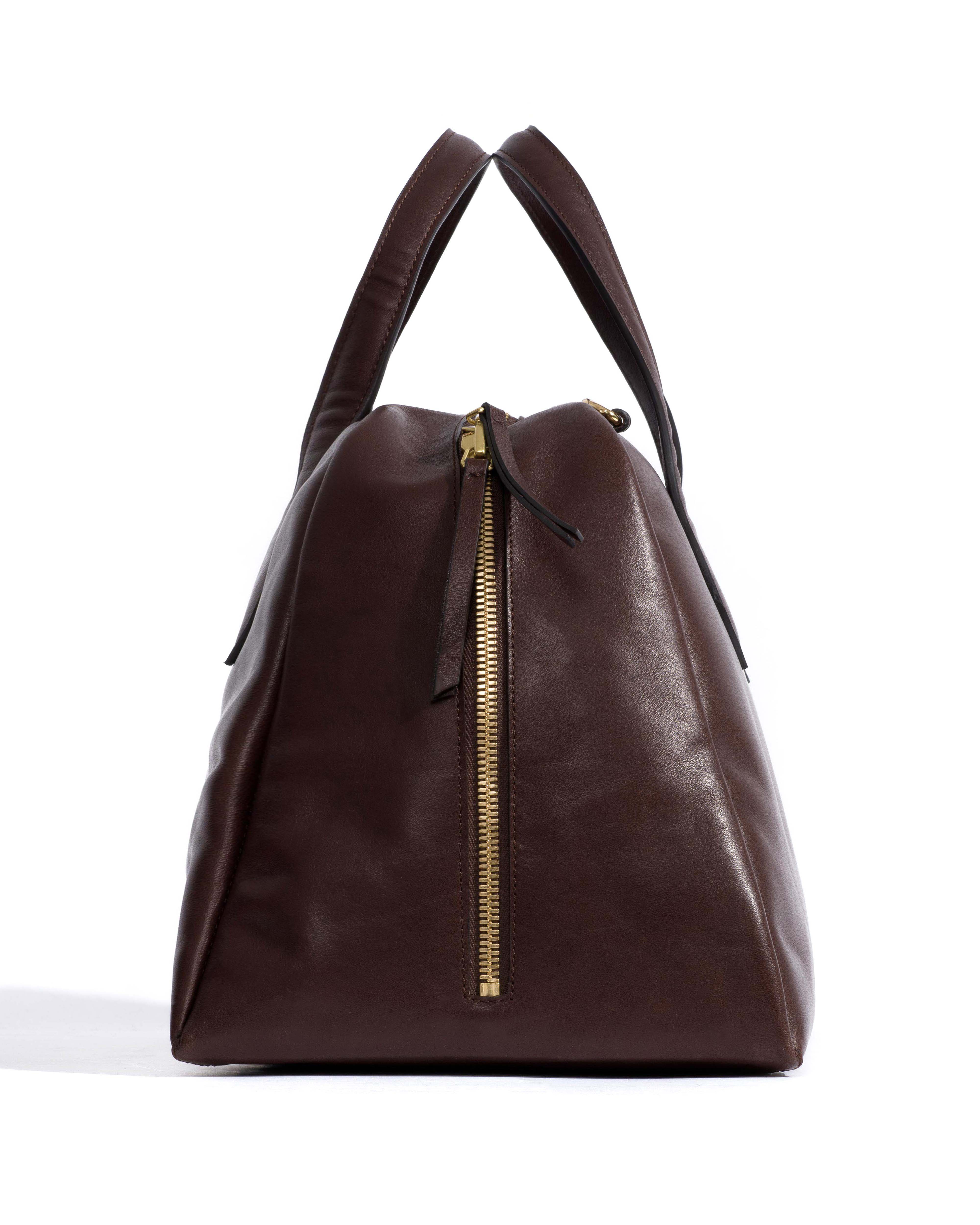 Weekend bowler Vegetal soft calf Coffee brown