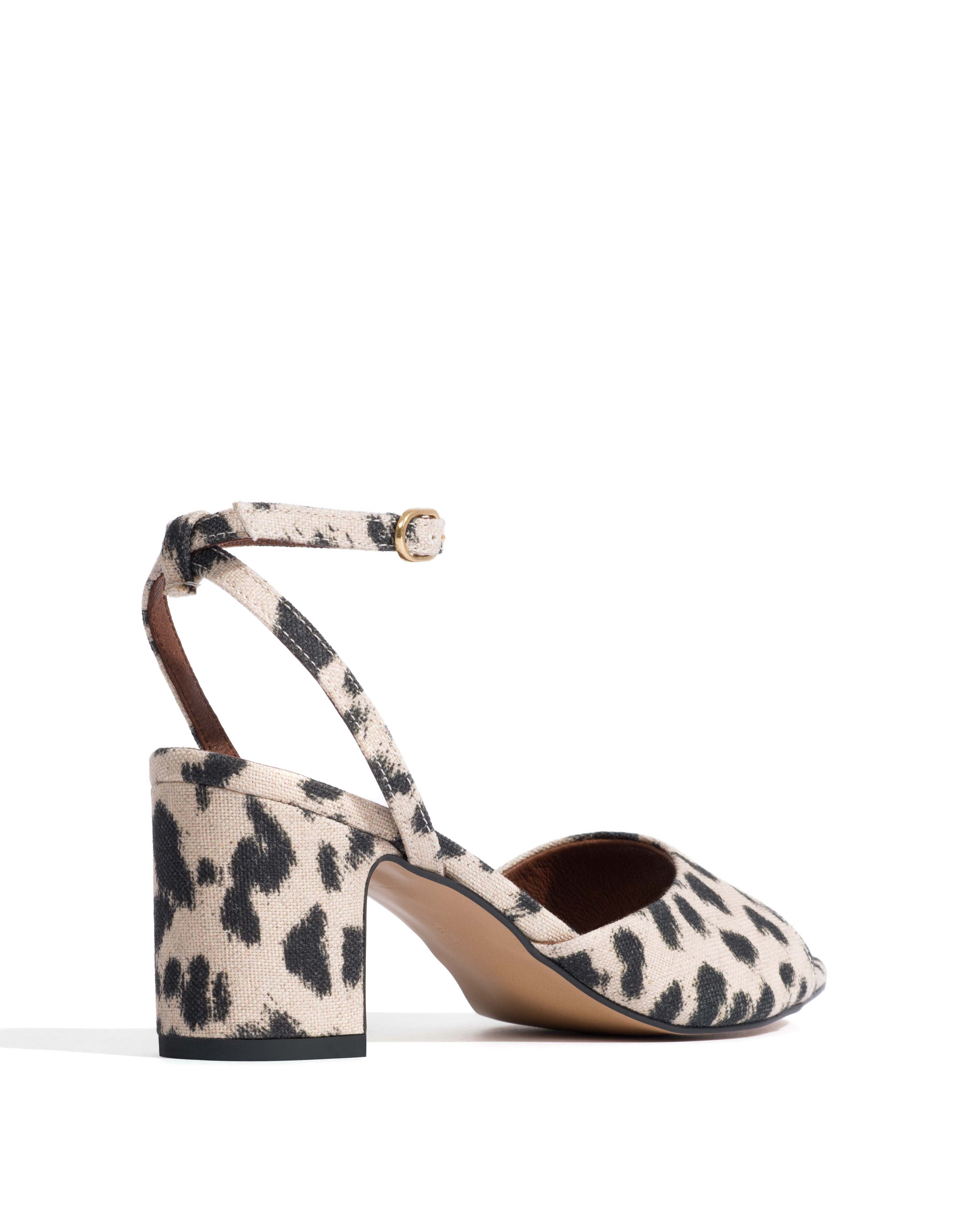 Jolie 55 Natural cotton-linen Leopard