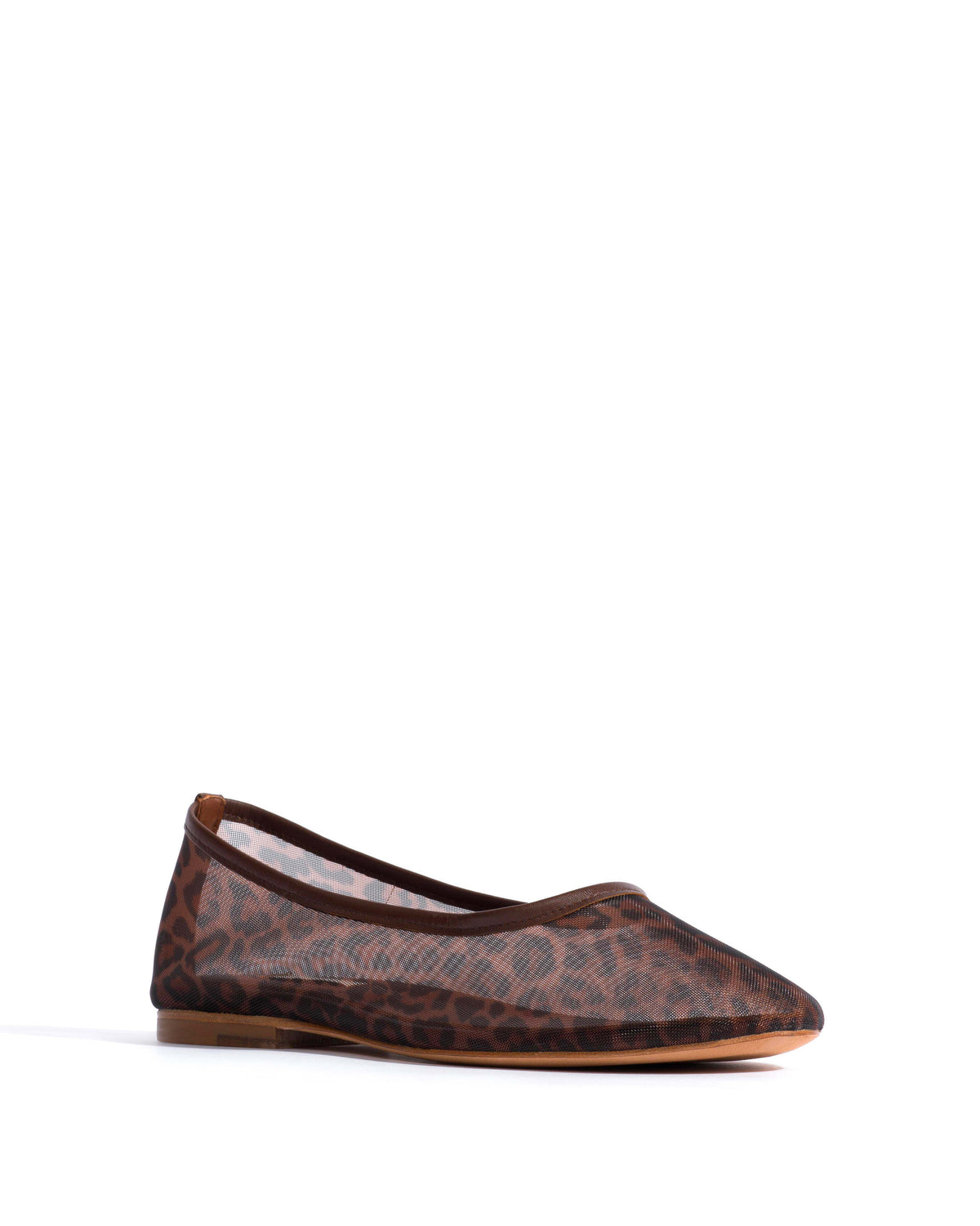 Sacha mesh Shiny lamb & mesh Chocolate & leopard