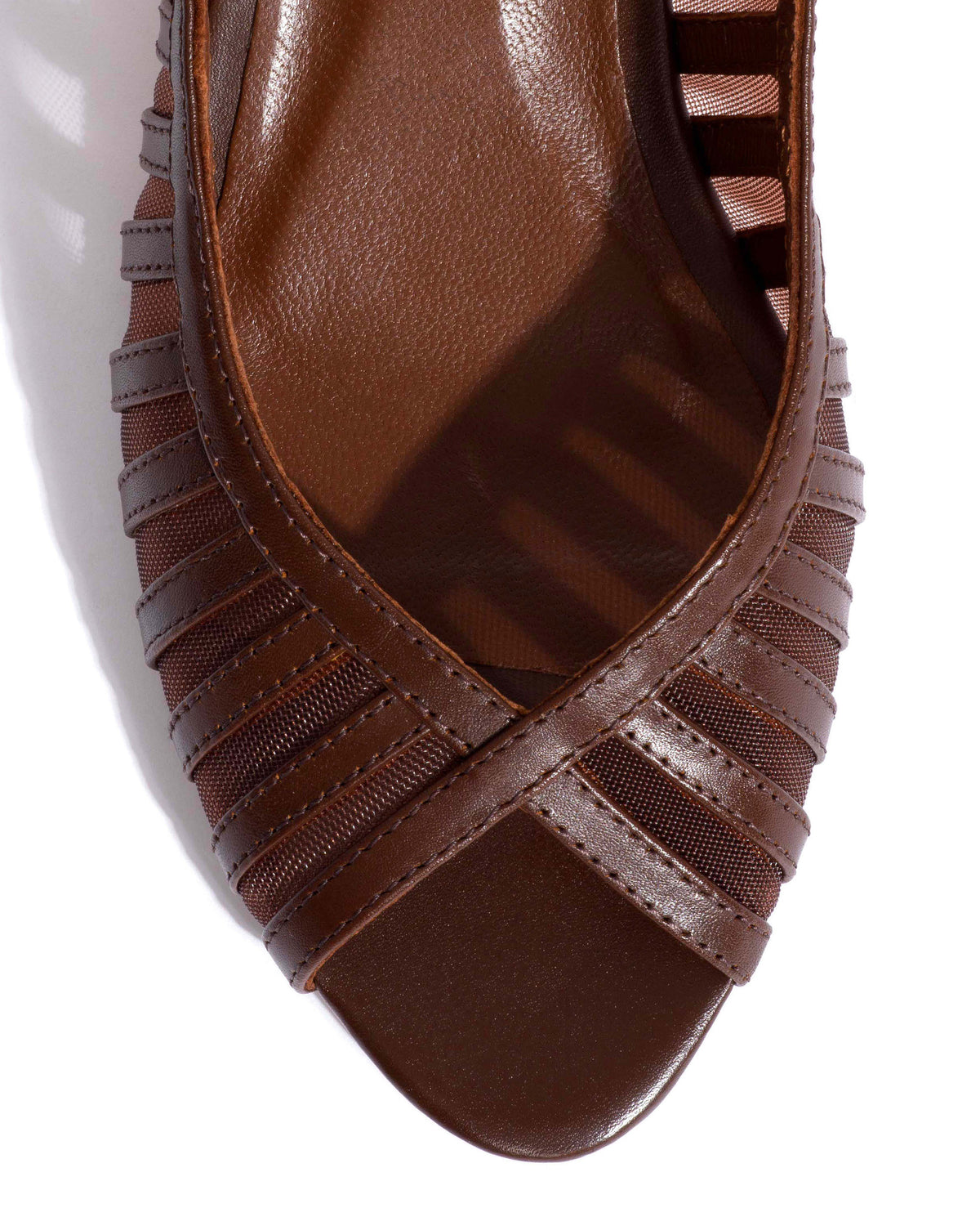 Carminho 40 mesh Shiny lamb & mesh Chocolate