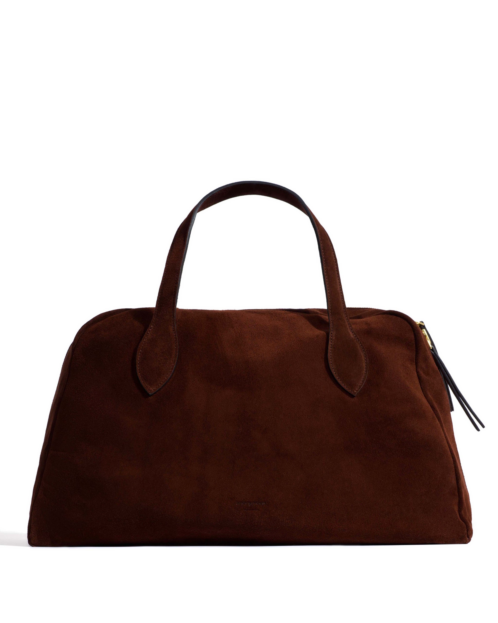 Weekend bowler Calf suede Chocolate