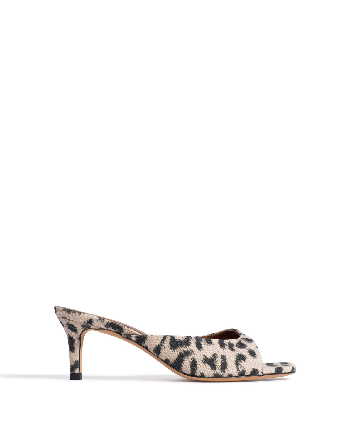 Mazy 55 Natural cotton-linen Leopard