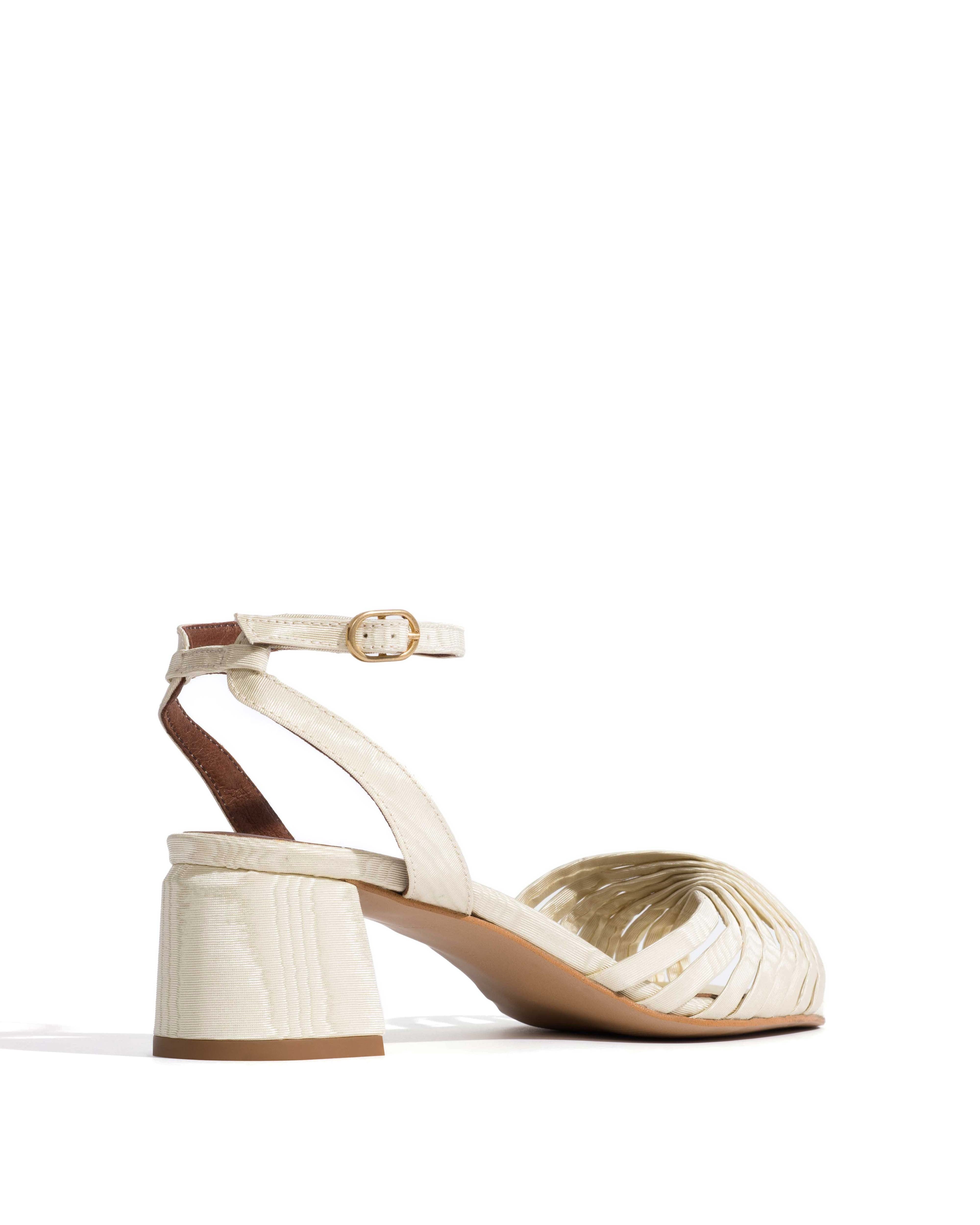 Margriet Glossy moire Ivory