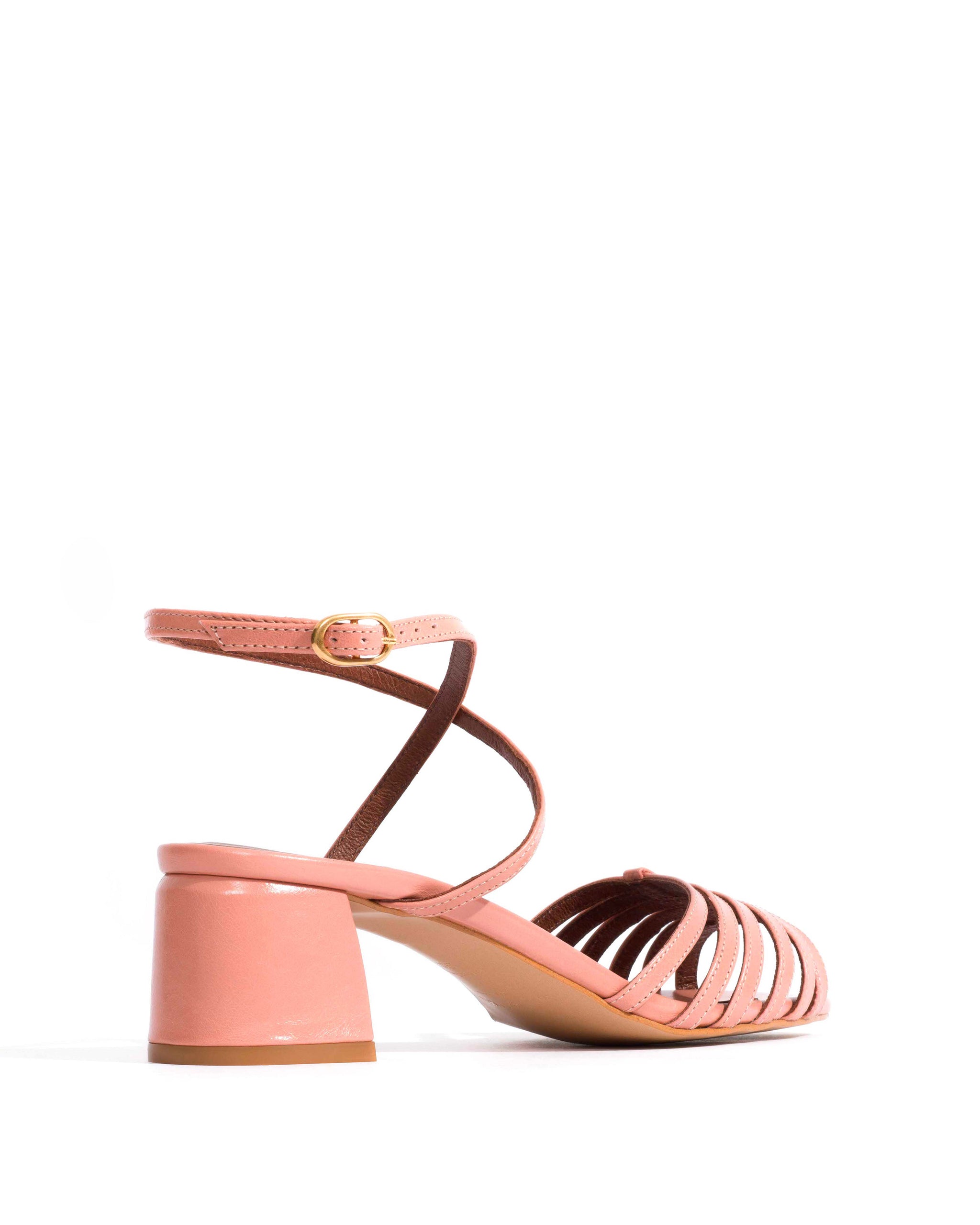 Tangie open Crinkled polished goat Misty coral - Anonymous Copenhagen Heels