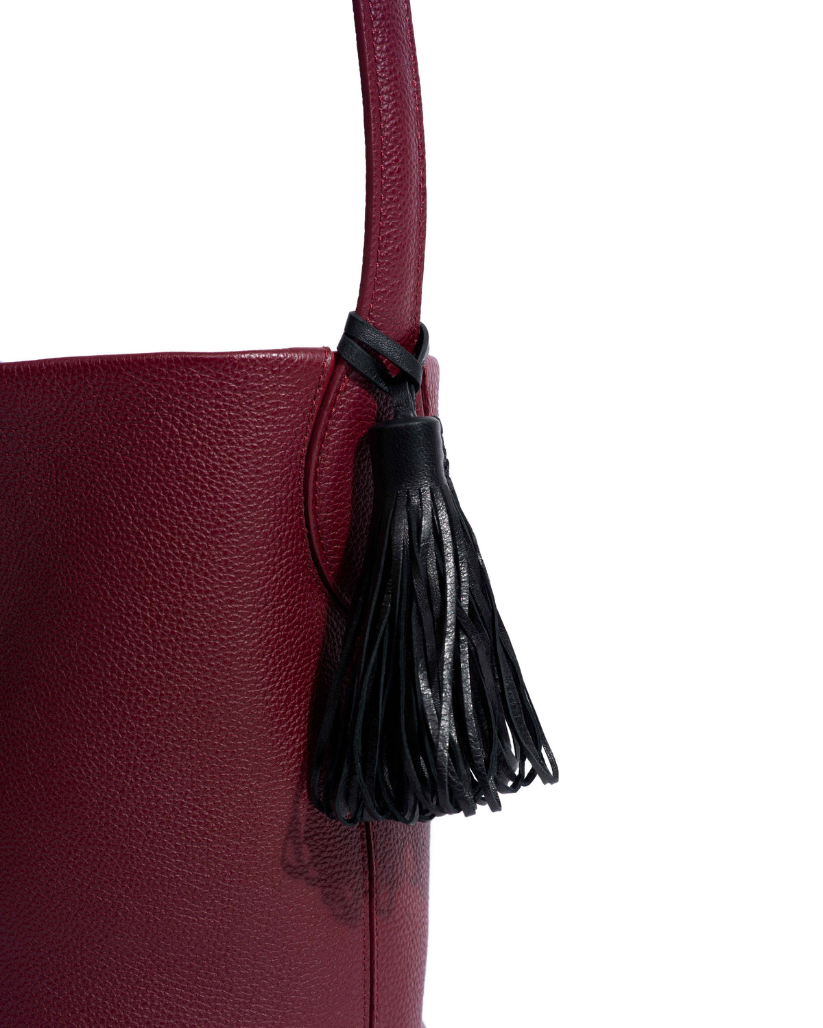 Katty fringe keyring Shiny lamb Black