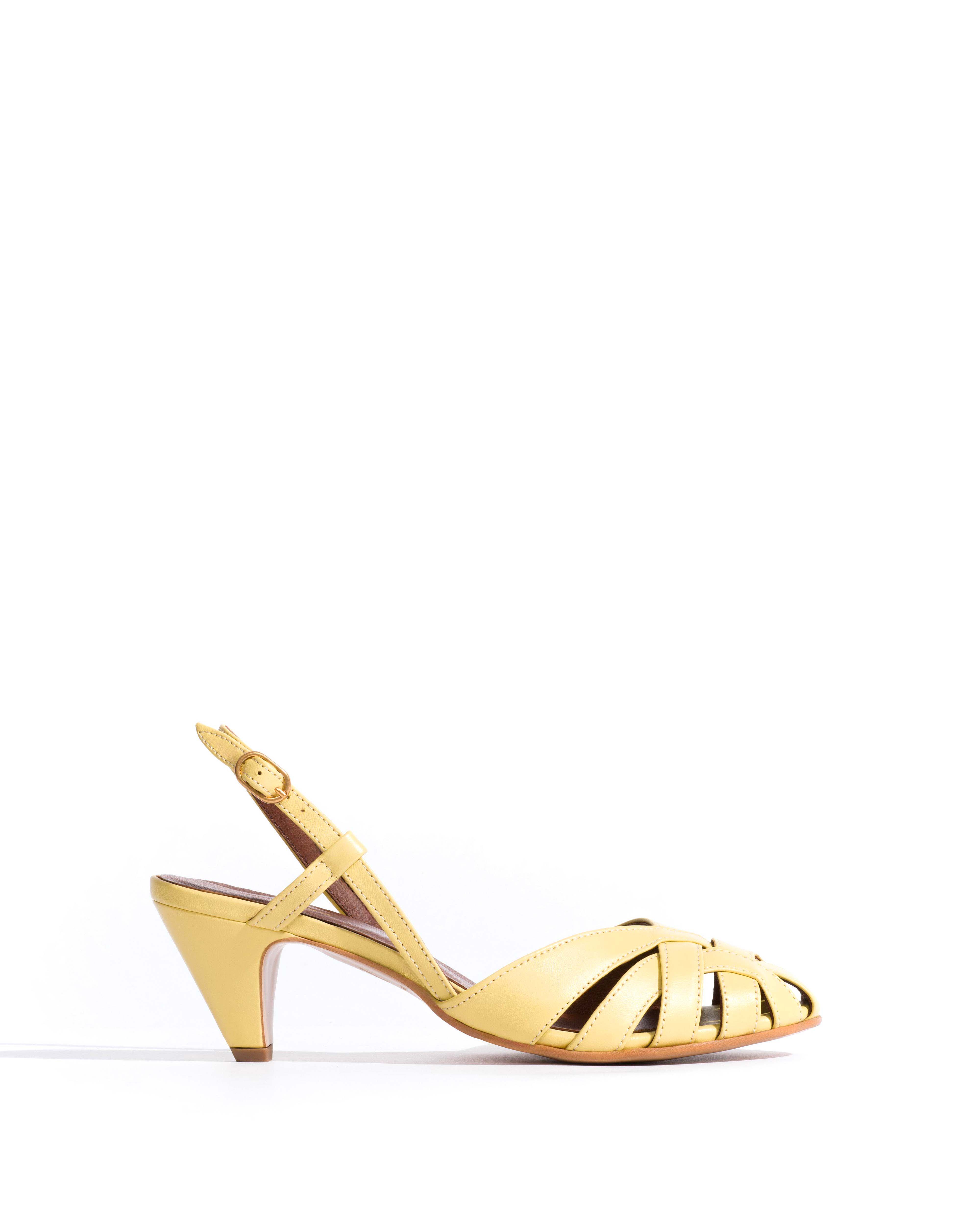 Banie 50 stiletto Shiny lamb Pineapple ice