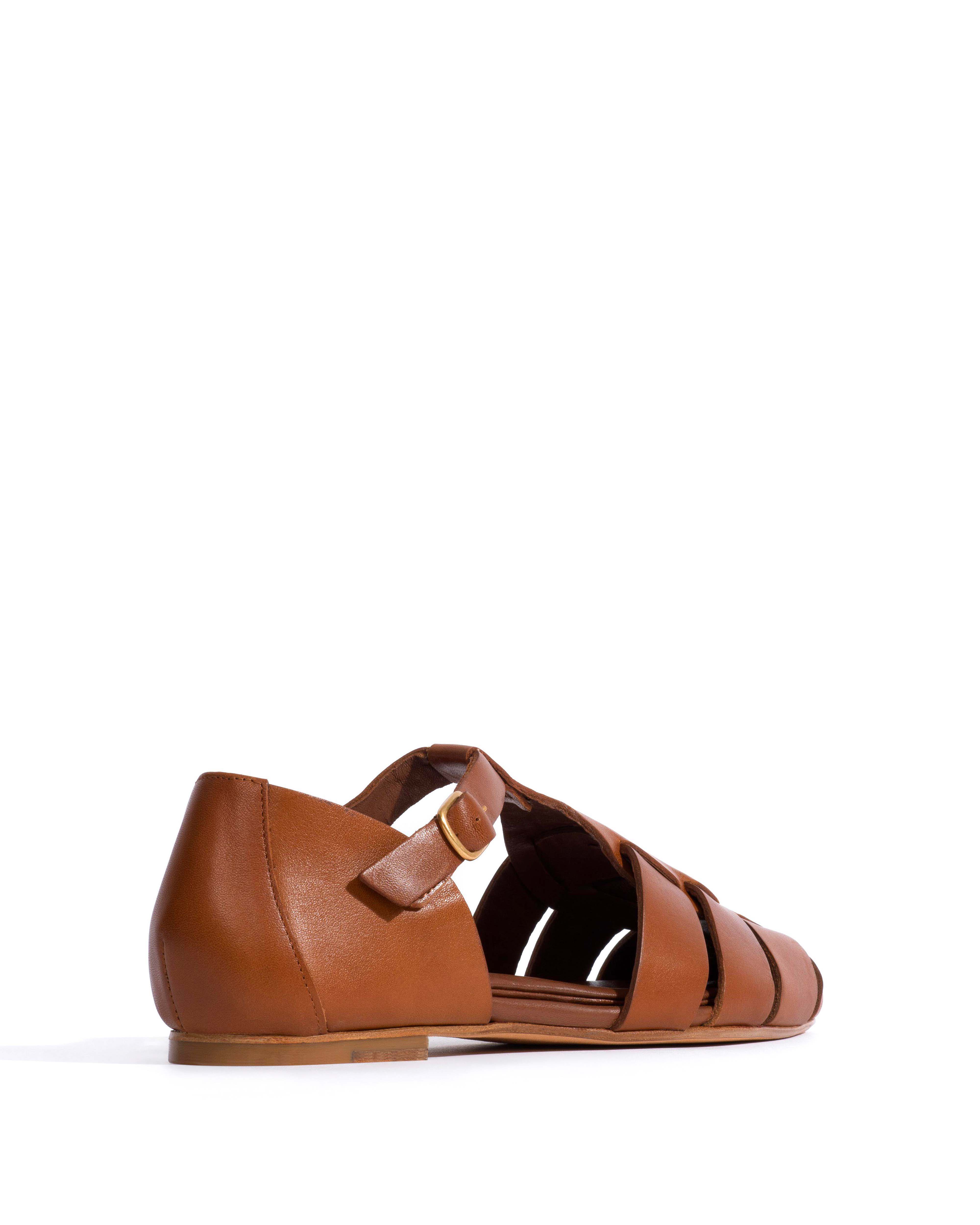 Lain flats Vegetal soft calf Cinnamon