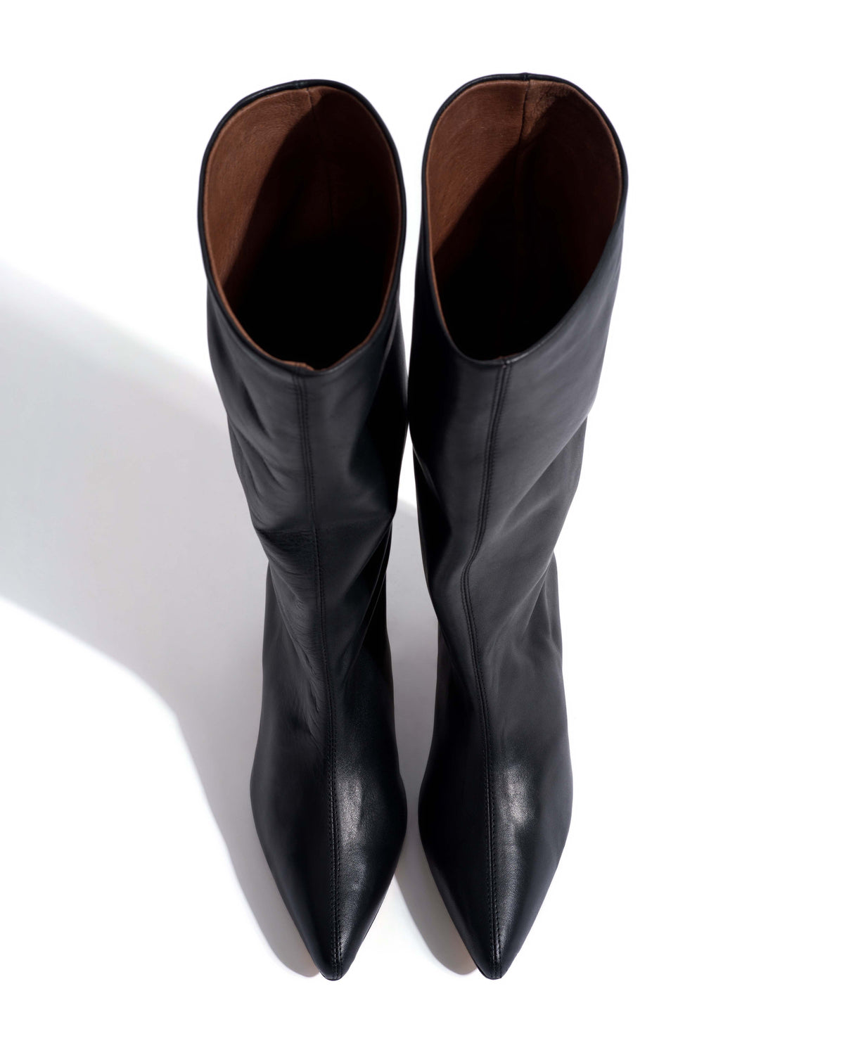 Mocha 40 stiletto Soft calf Black