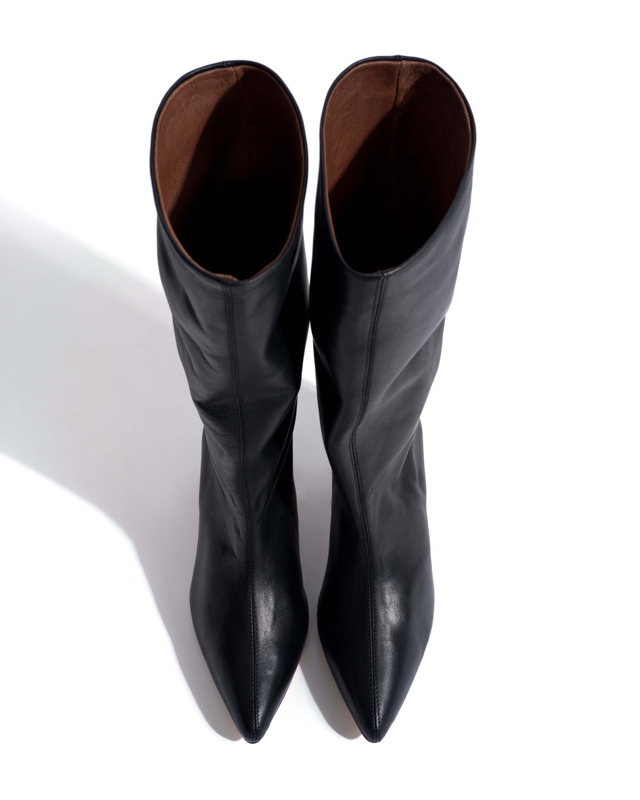 Mocha 40 stiletto Soft calf Black