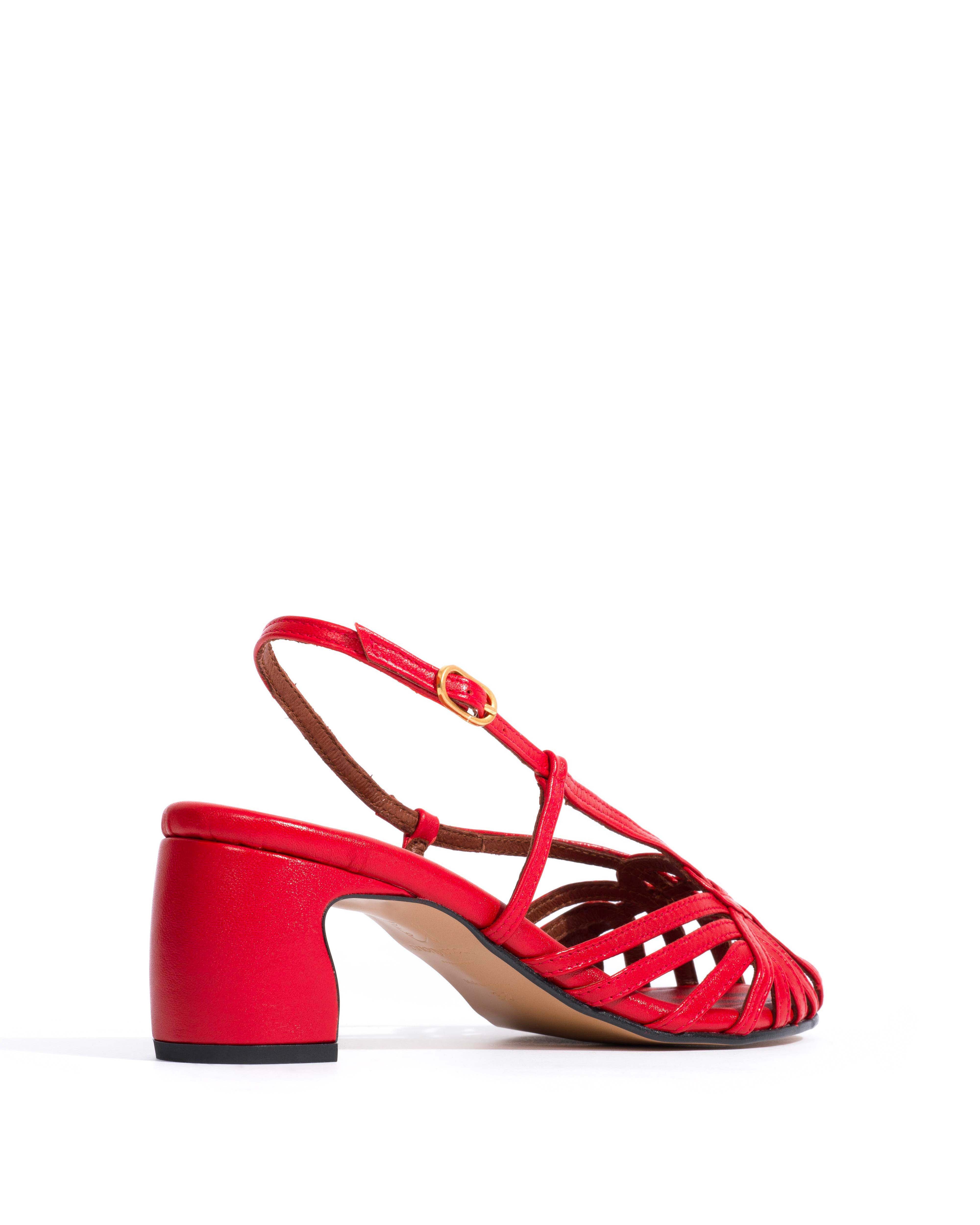 Briddie 50 heart Shiny lamb Ruby red