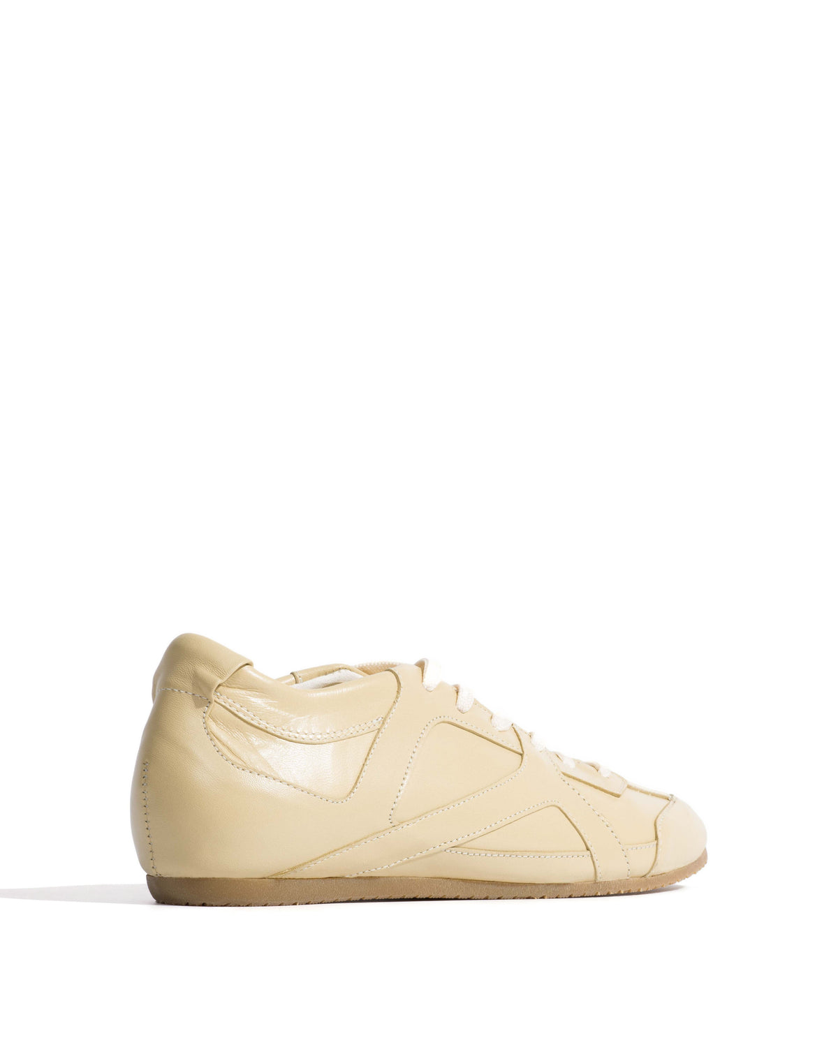Sneakerina Shiny lamb Butter yellow