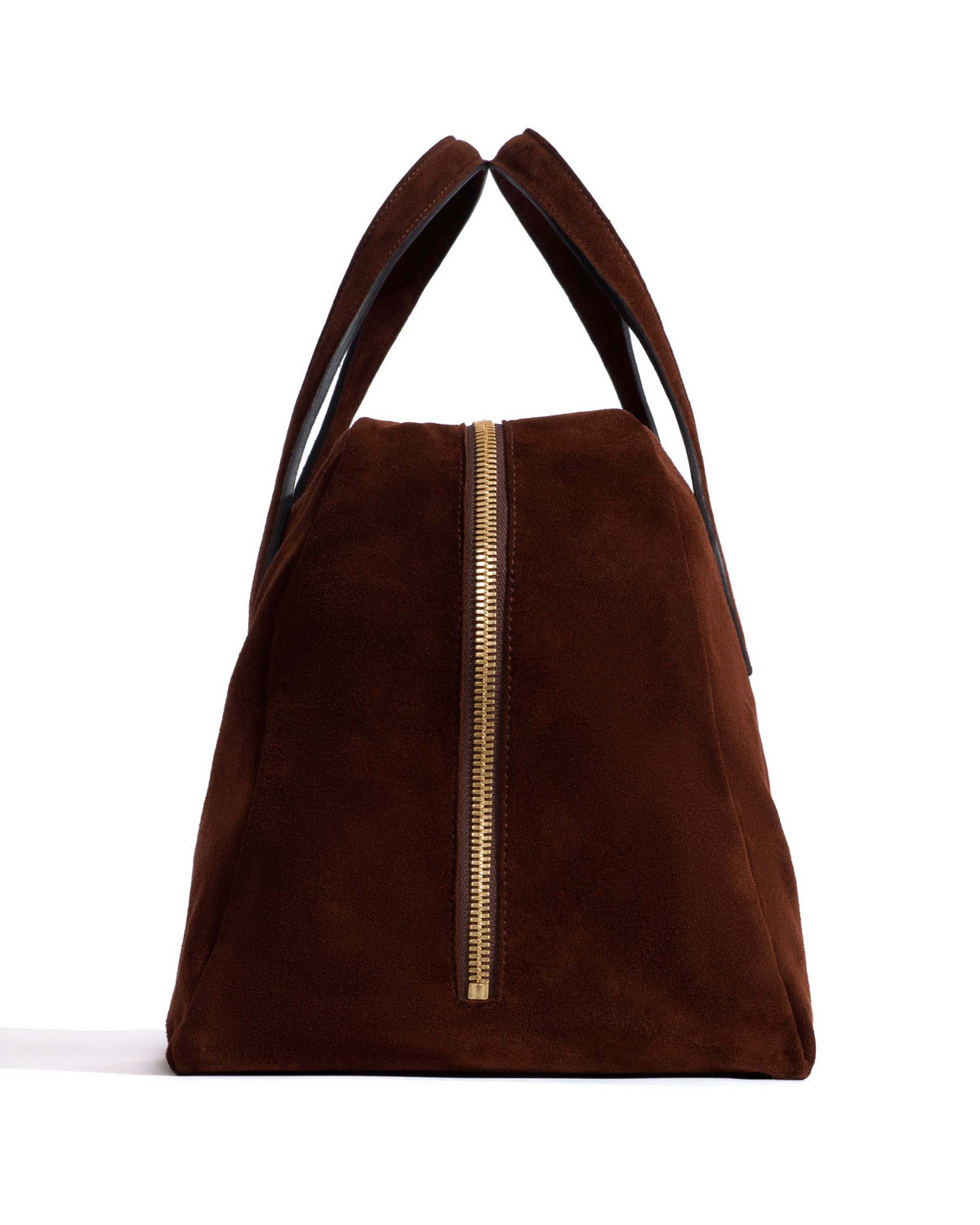 Weekend bowler Calf suede Chocolate