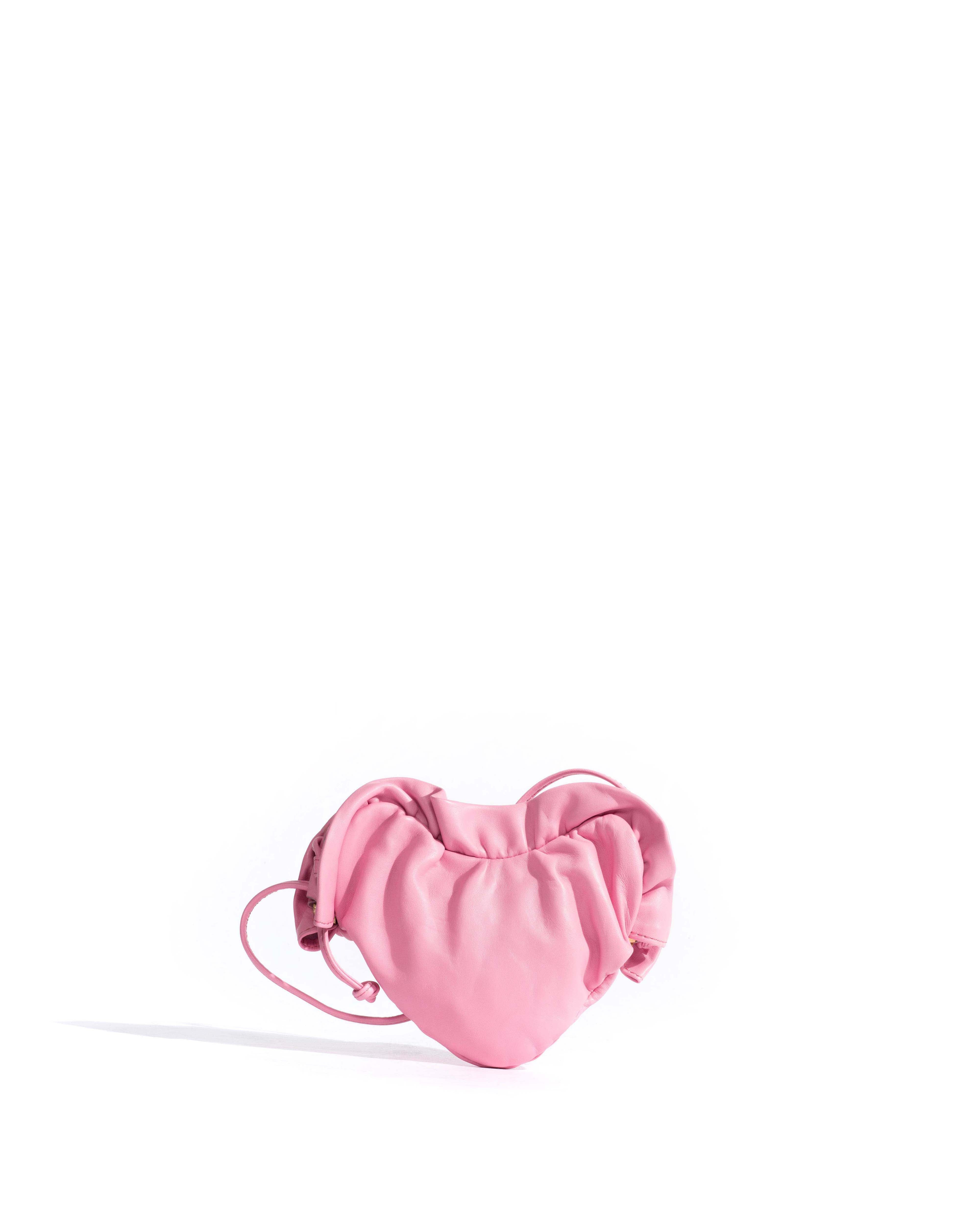 Zally petite heart bag Shiny lamb Gum candy