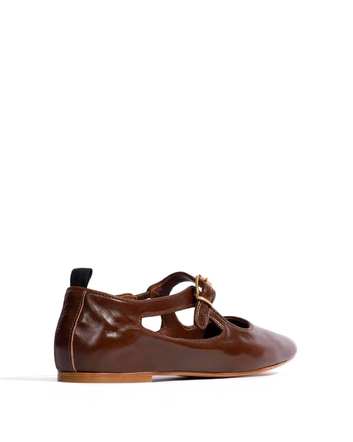 Praise Crinkled polished goat Caramel brown