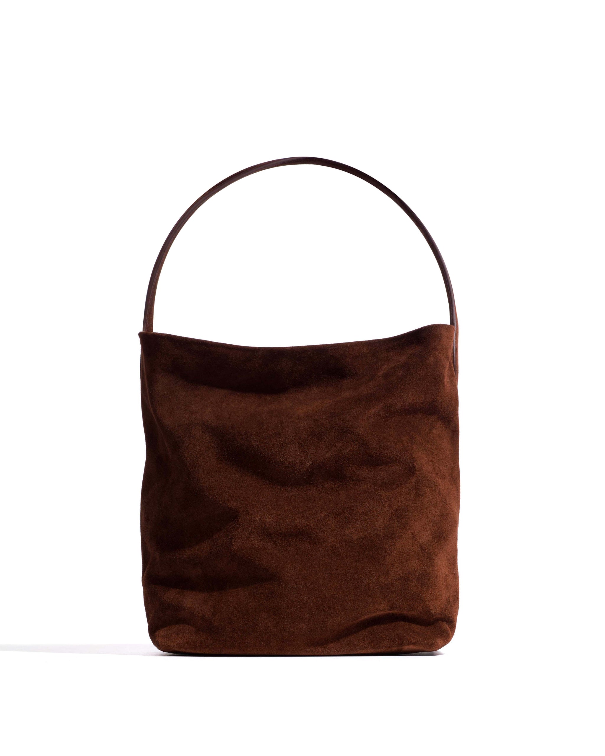Versa slouchy everyday bag Calf suede Chocolate