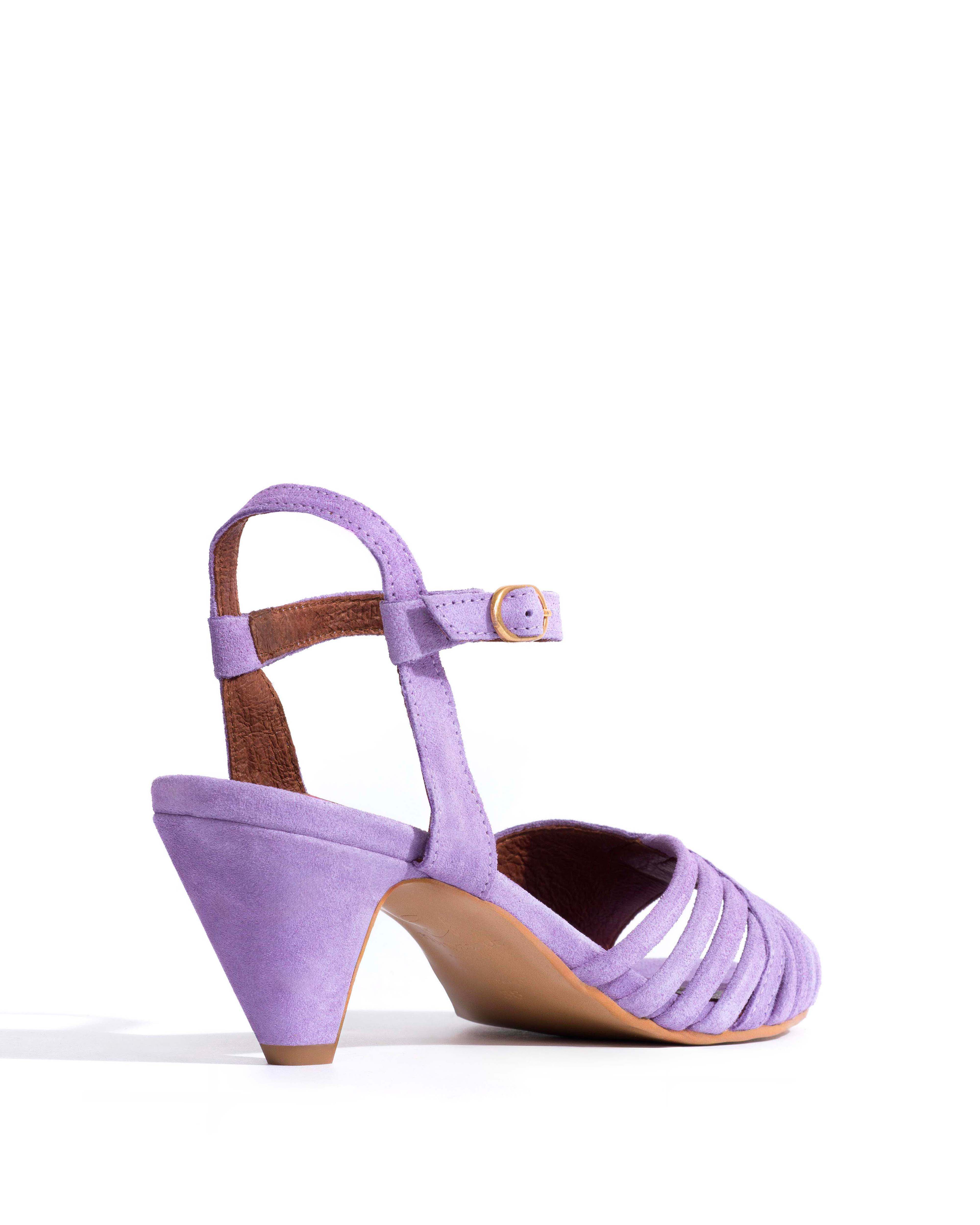 Hermine Calf suede Lavender ice