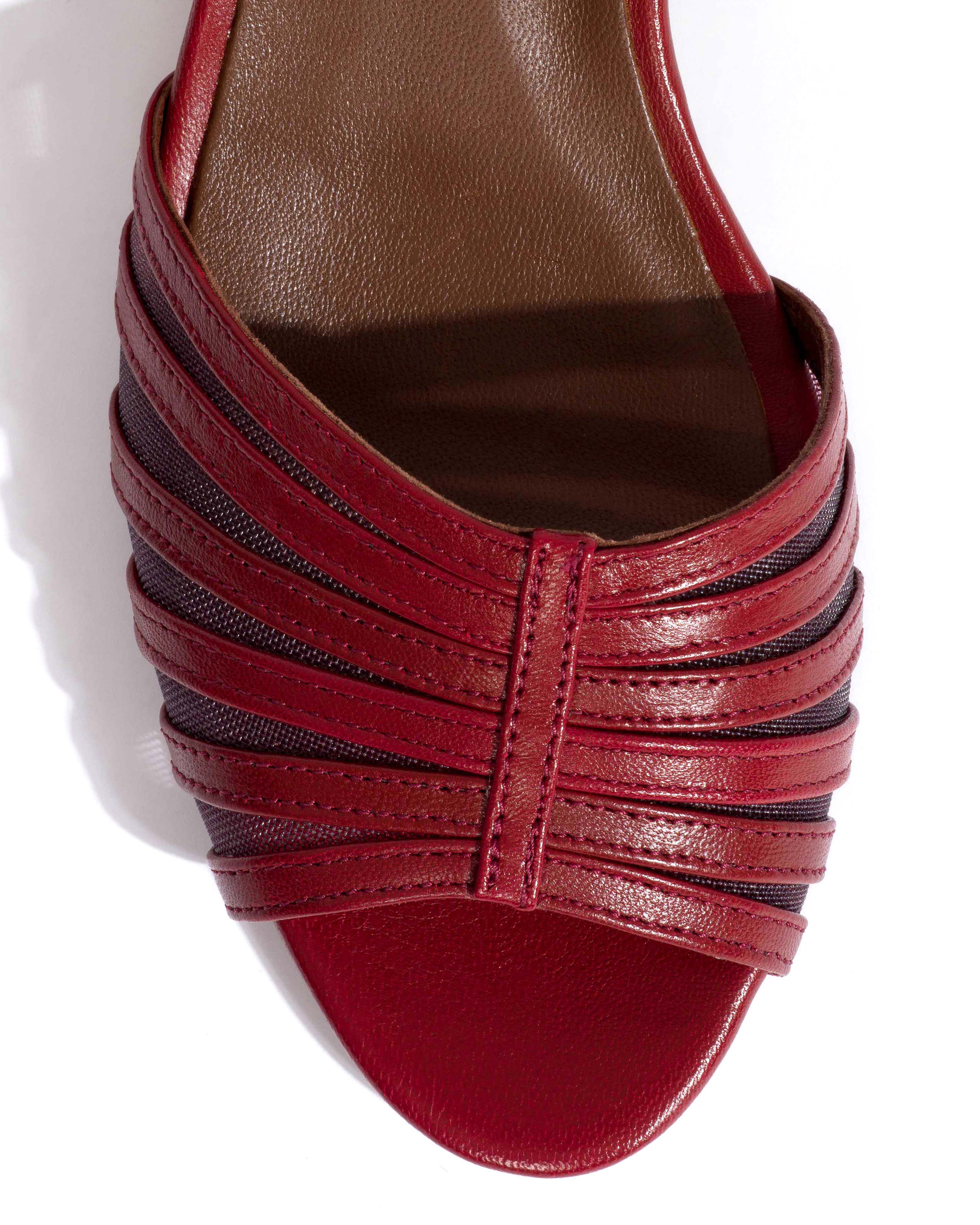 Tangie mesh Shiny lamb & mesh Pomegranate