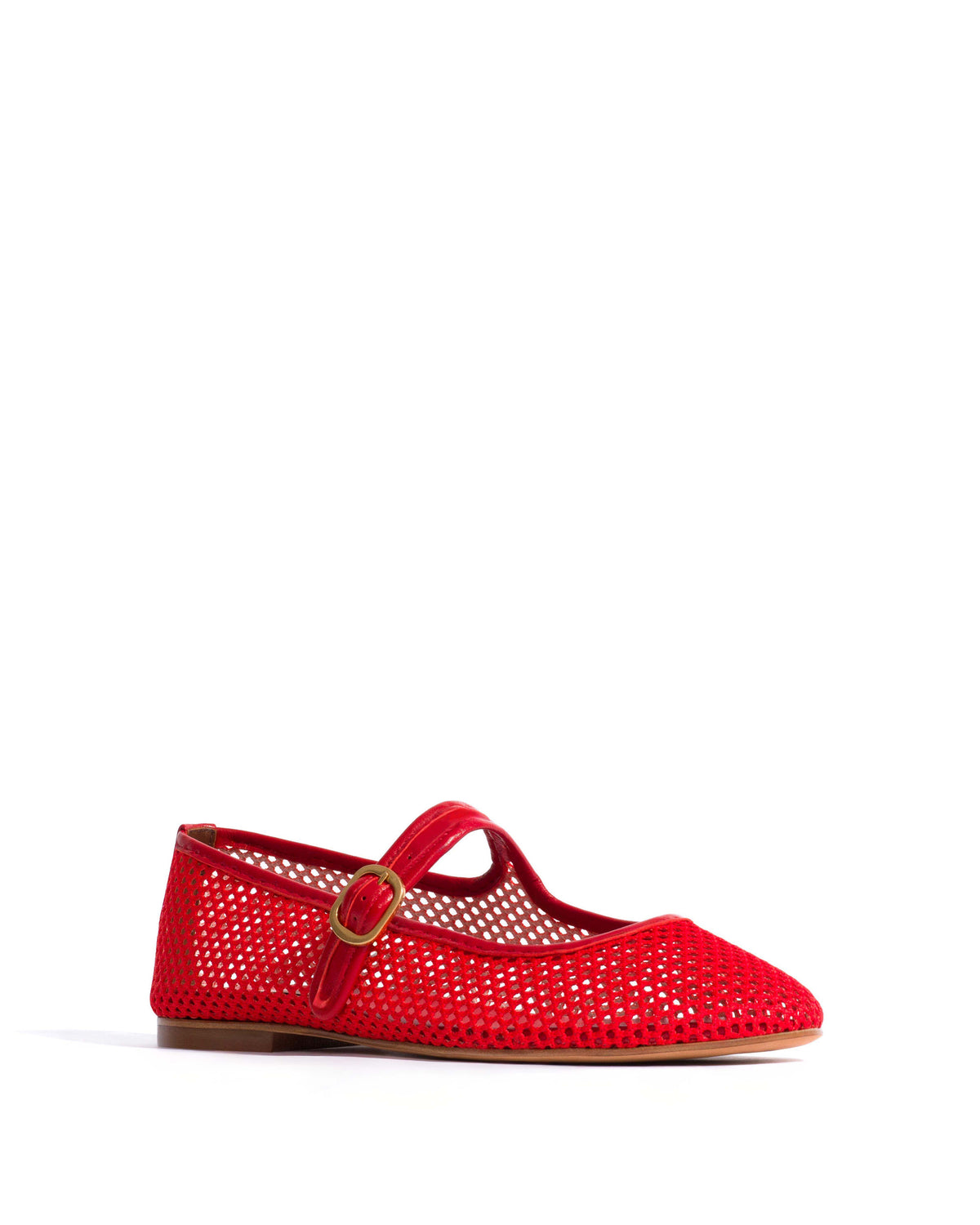 Lana netted mesh Shiny lamb & netted mesh Ruby red