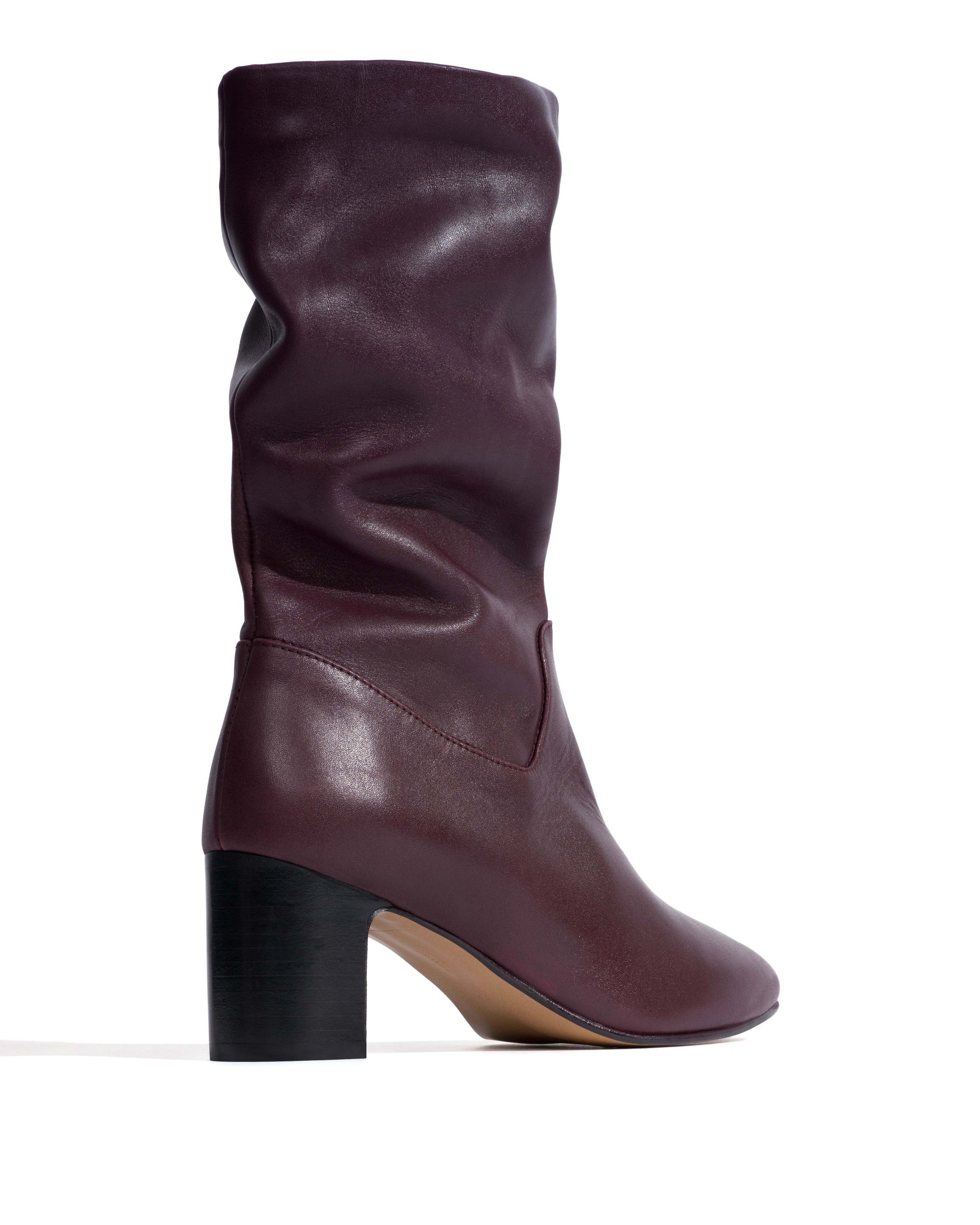 Cacha 55 stacked Soft calf Fig purple