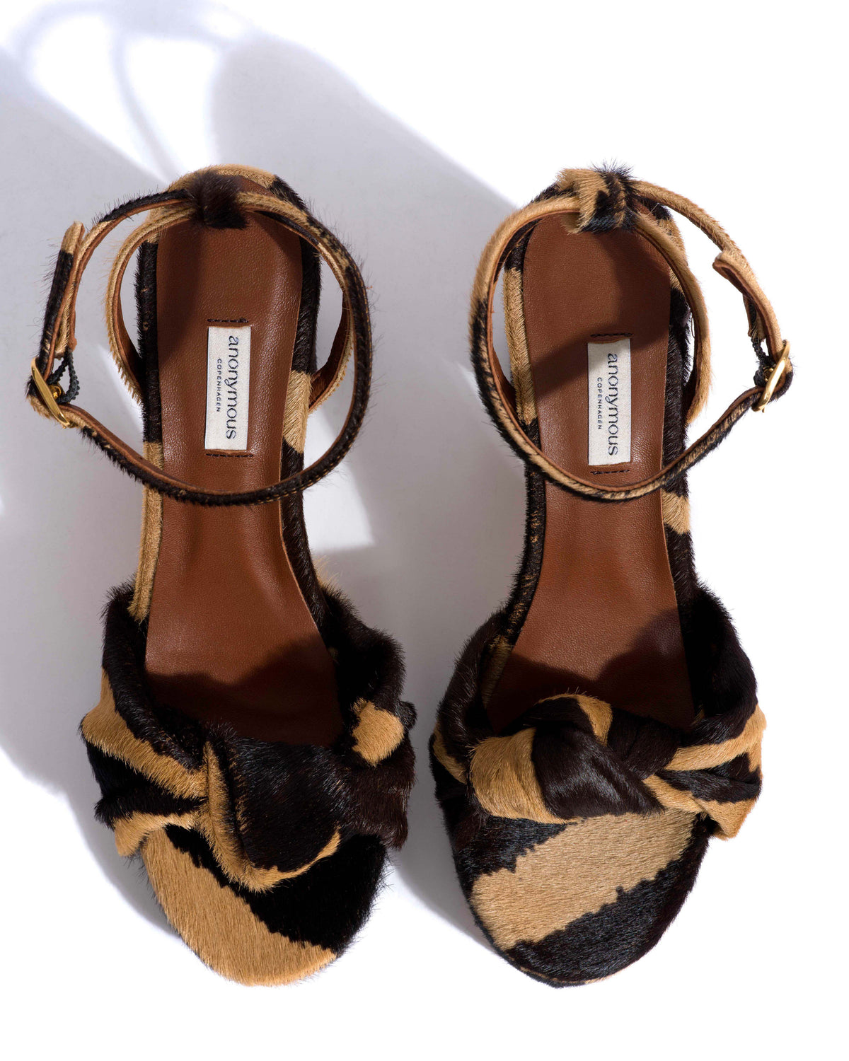 Aliza 85 platform Calf hair Tapir