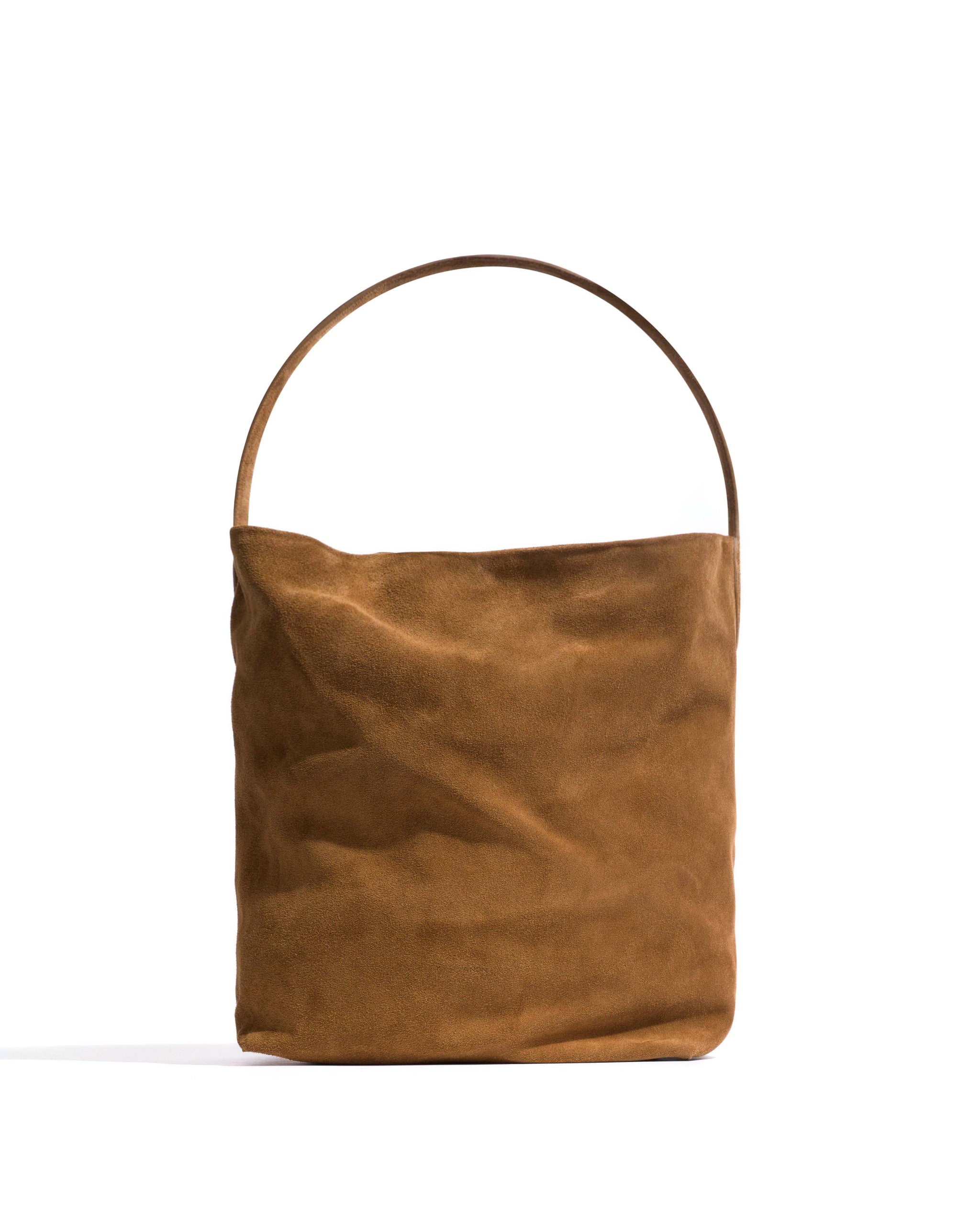 Versa slouchy everyday bag Calf suede Cinnamon