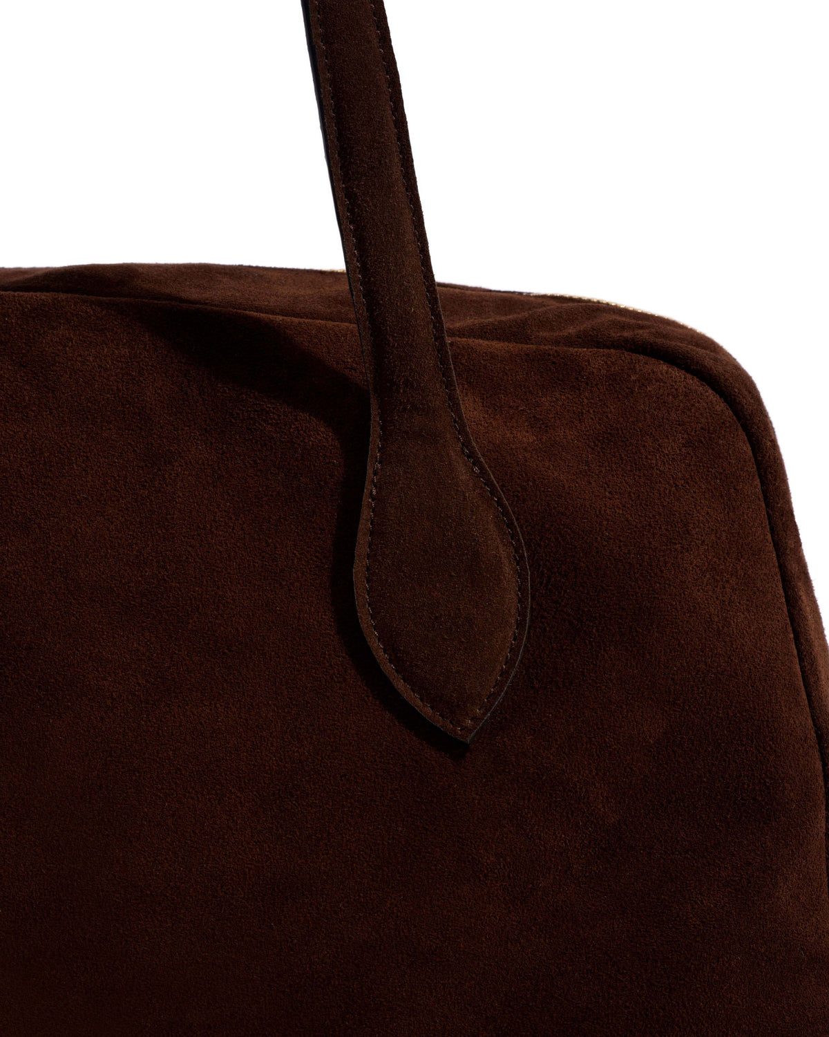 Weekend bowler Calf suede Chocolate