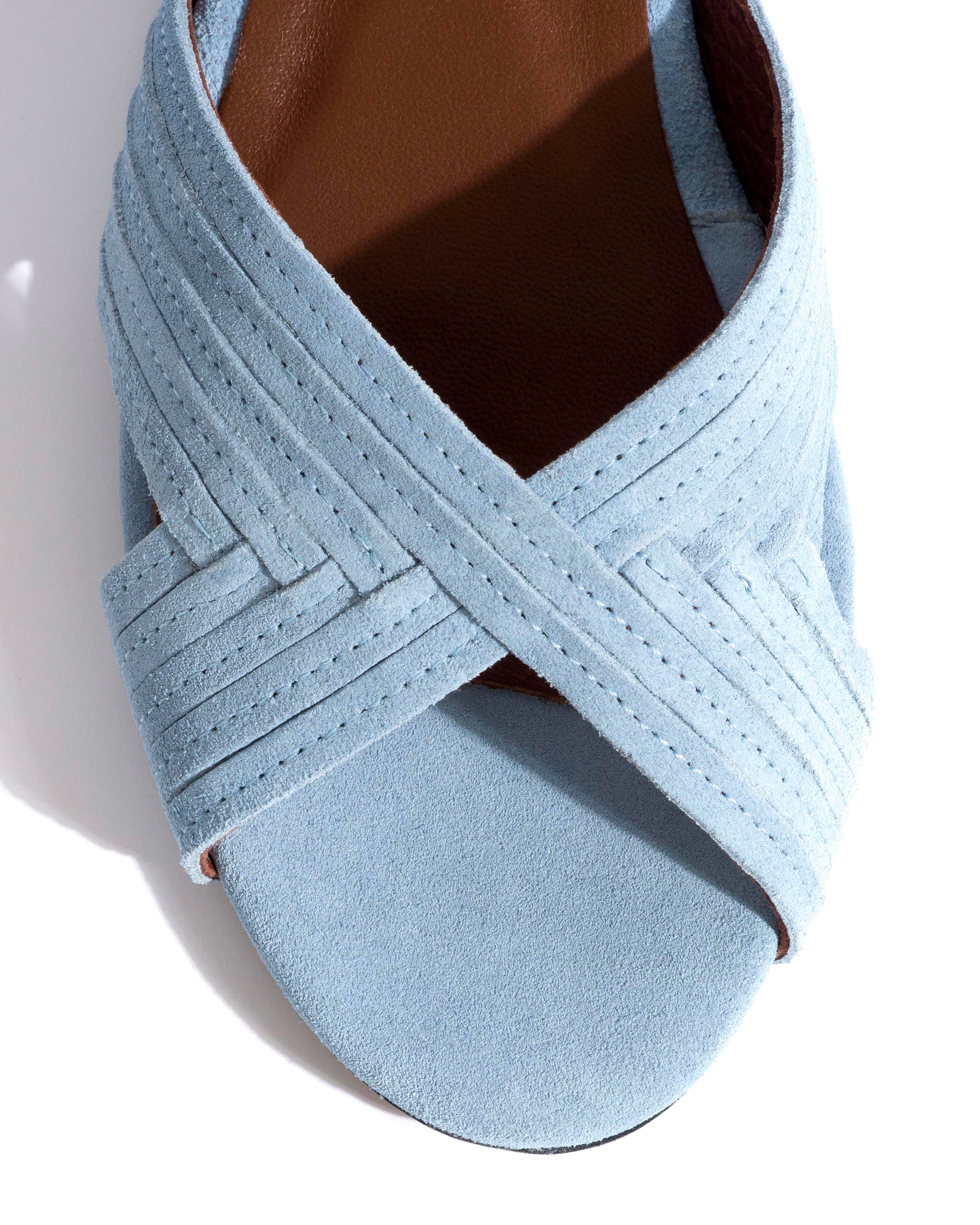 Niabi 10 Calf suede Porcelain blue