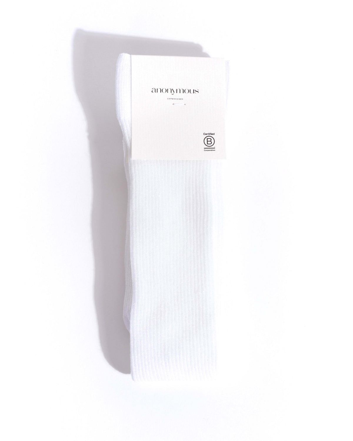 Noa mid calf glitter socks 52% nylon 48% polyester Cream