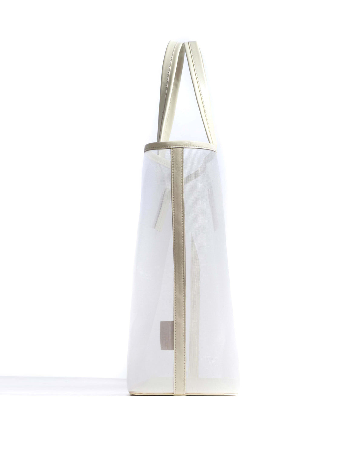 Ruba shopper mesh Shiny lamb & mesh White sand