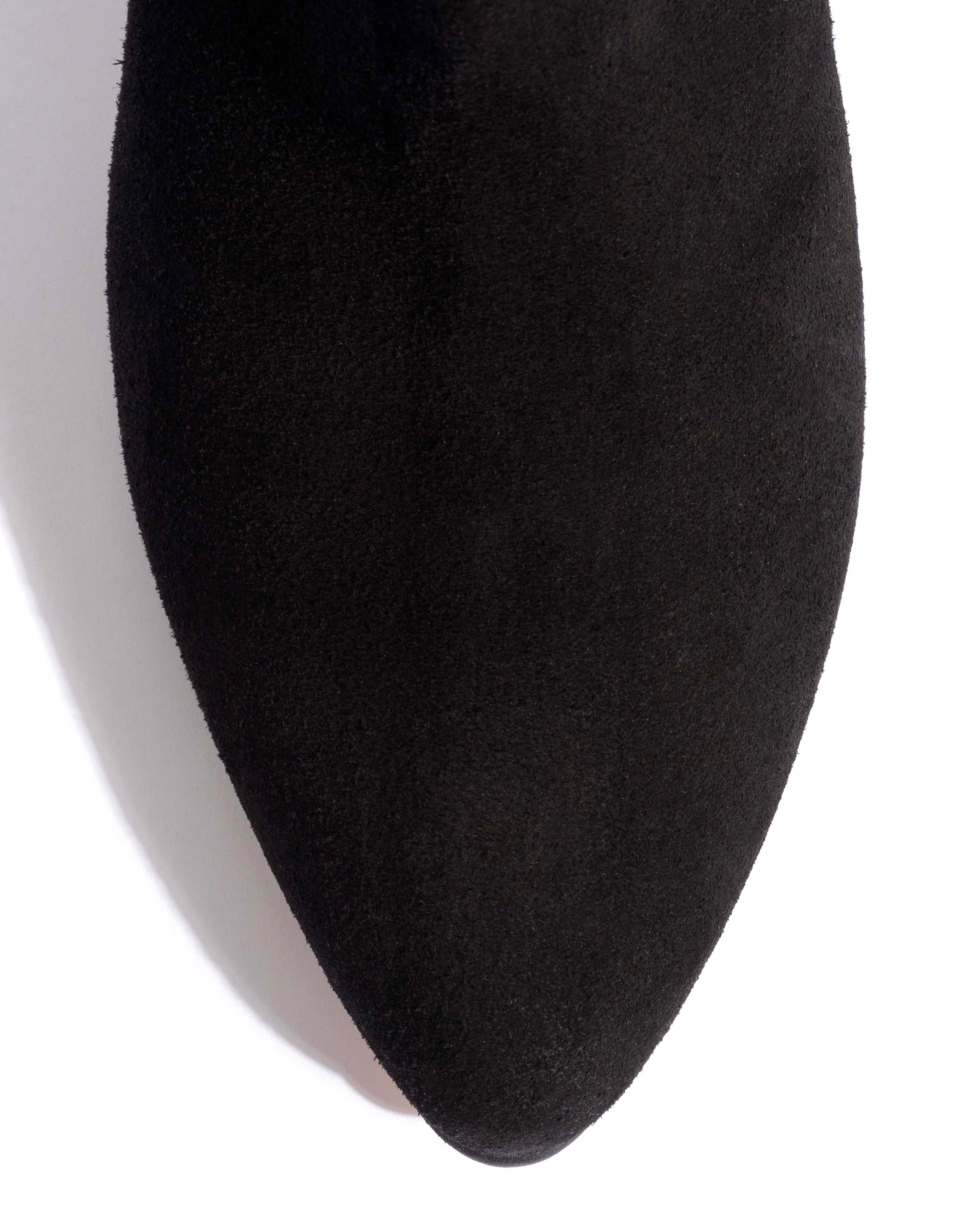 Valle 50 stiletto Calf suede Black