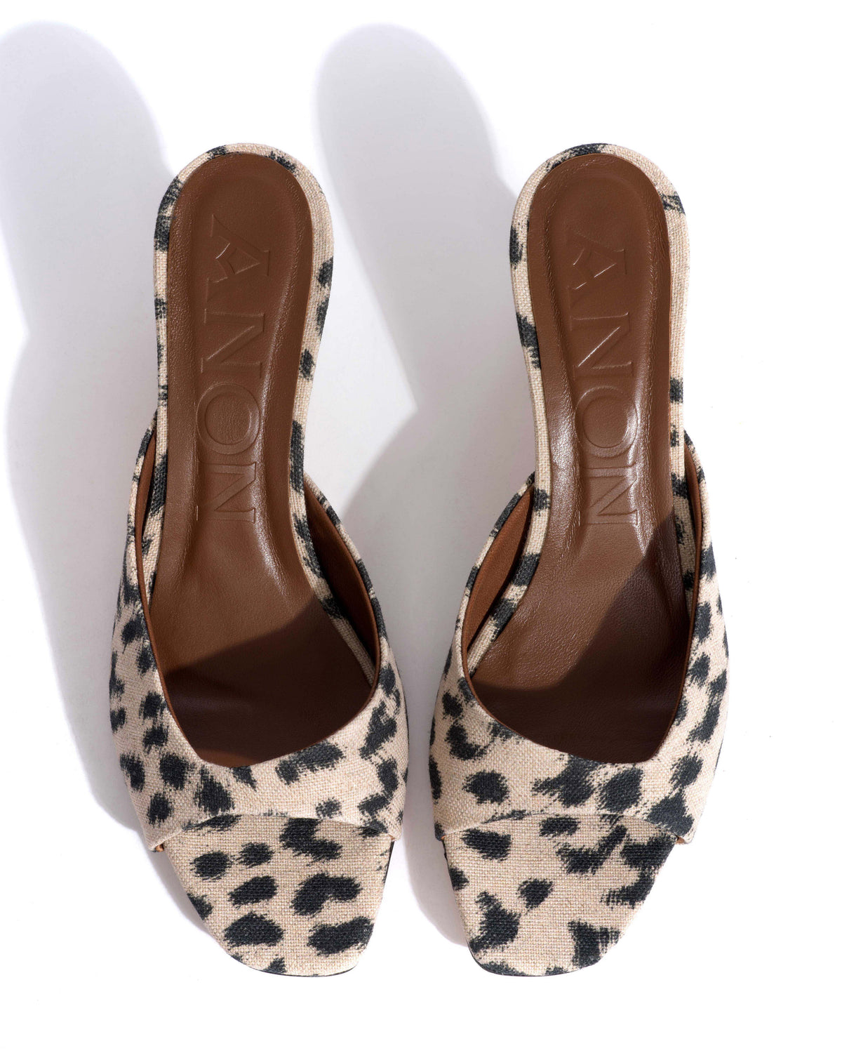 Mazy 55 Natural cotton-linen Leopard