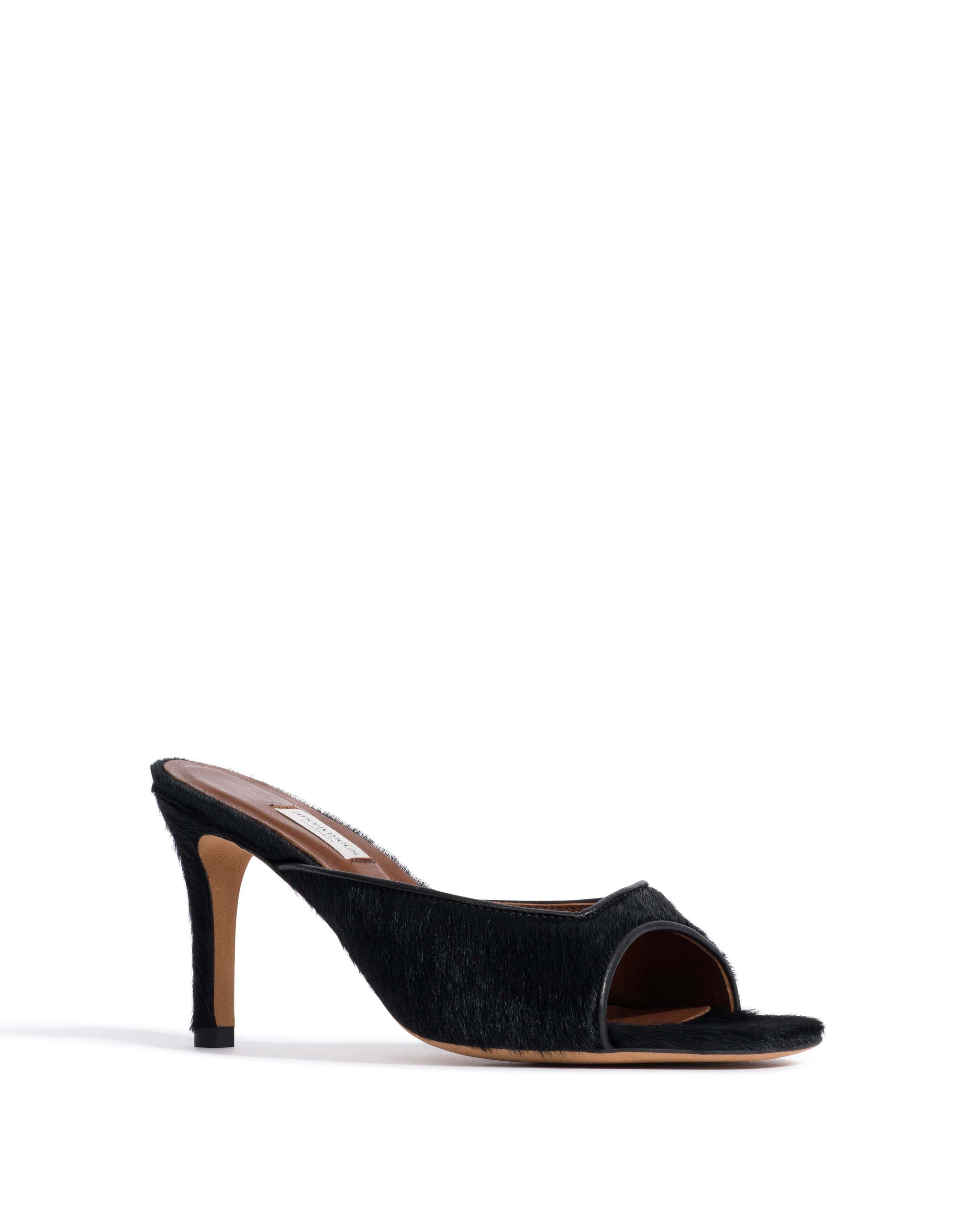 Mazy 75 Calf hair Black - Anonymous Copenhagen Heels