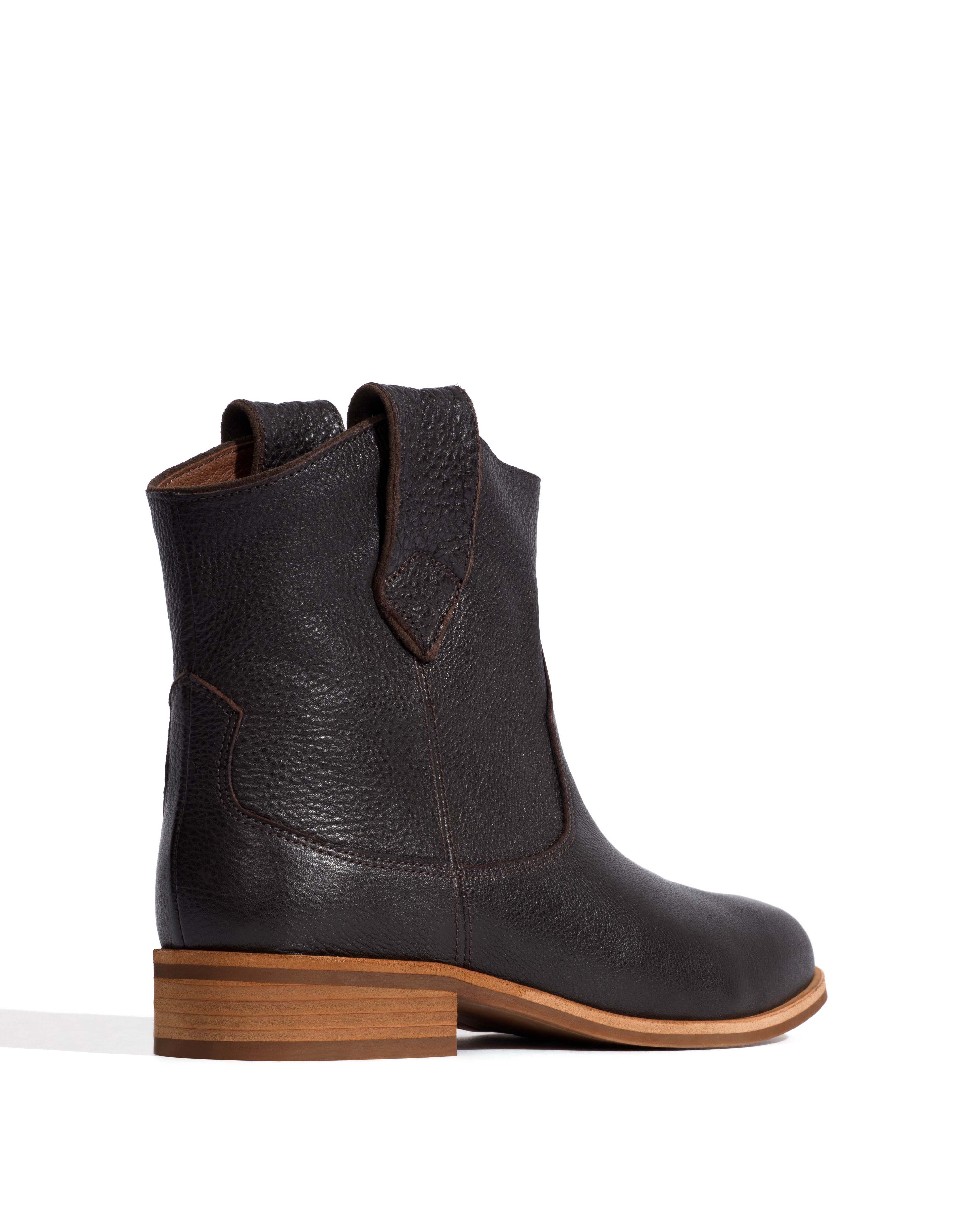 Monja Natural grain soft calf Espresso brown