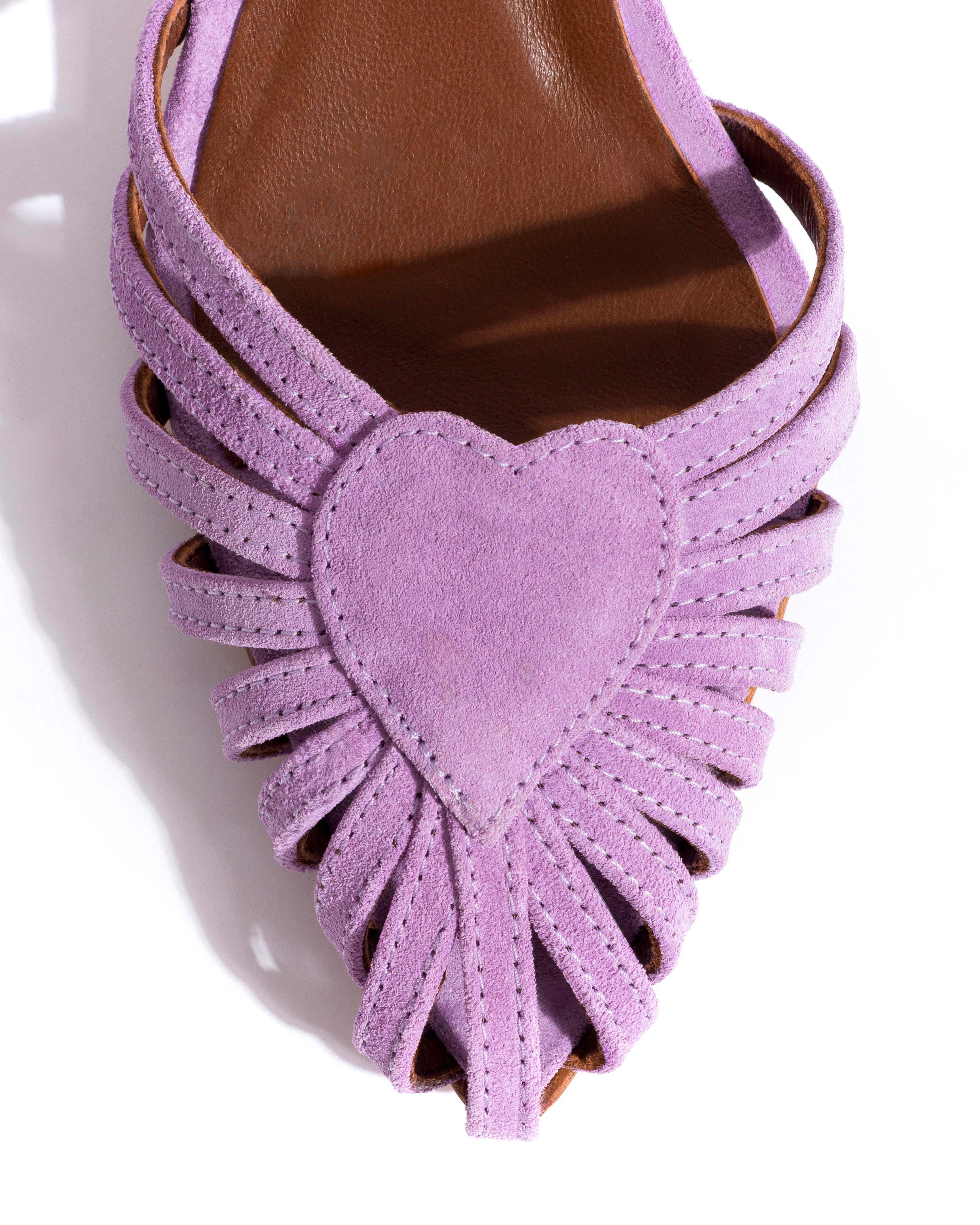 Keesha 55 Calf suede Lavender ice