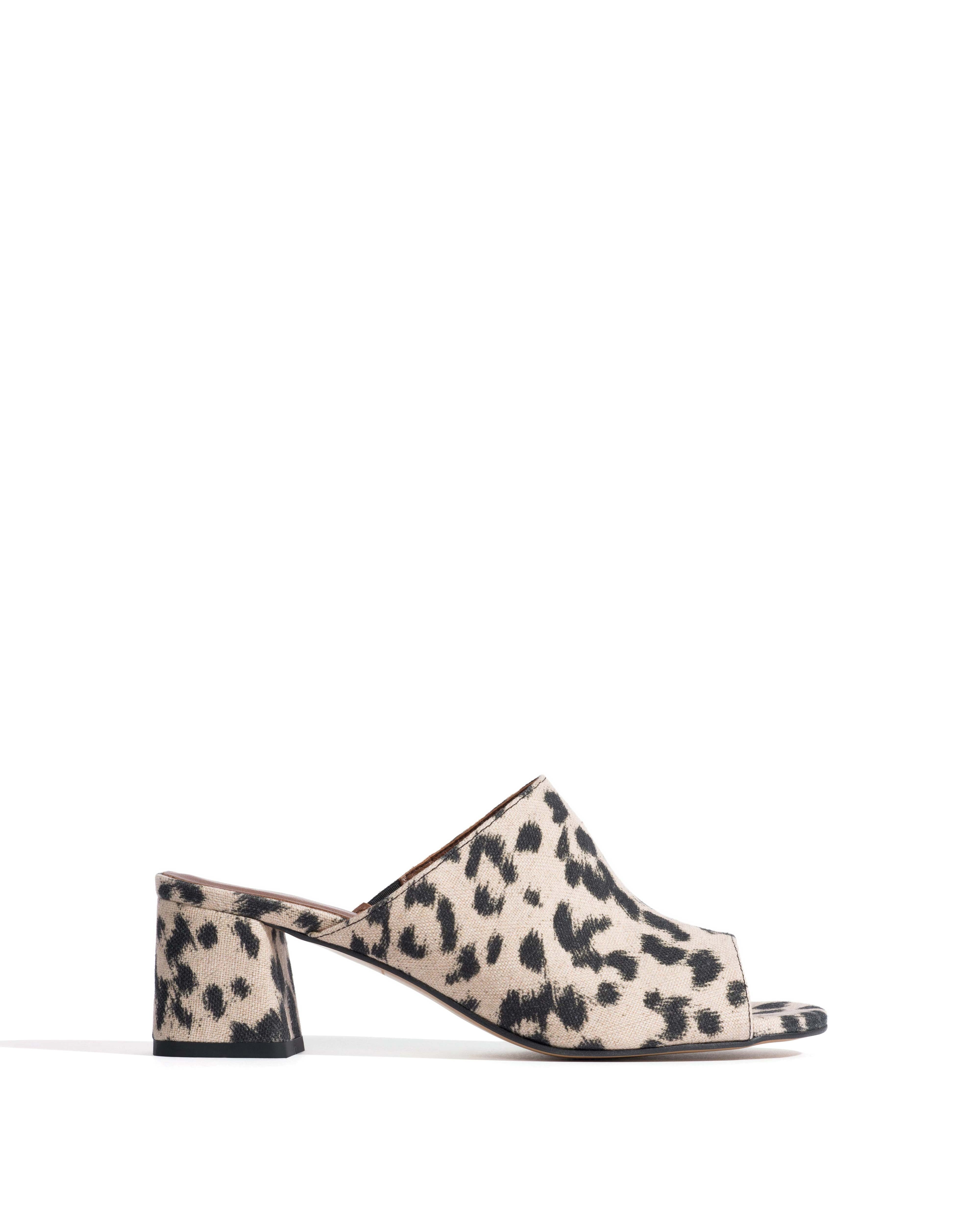 Horizon 55 Natural cotton-linen Leopard