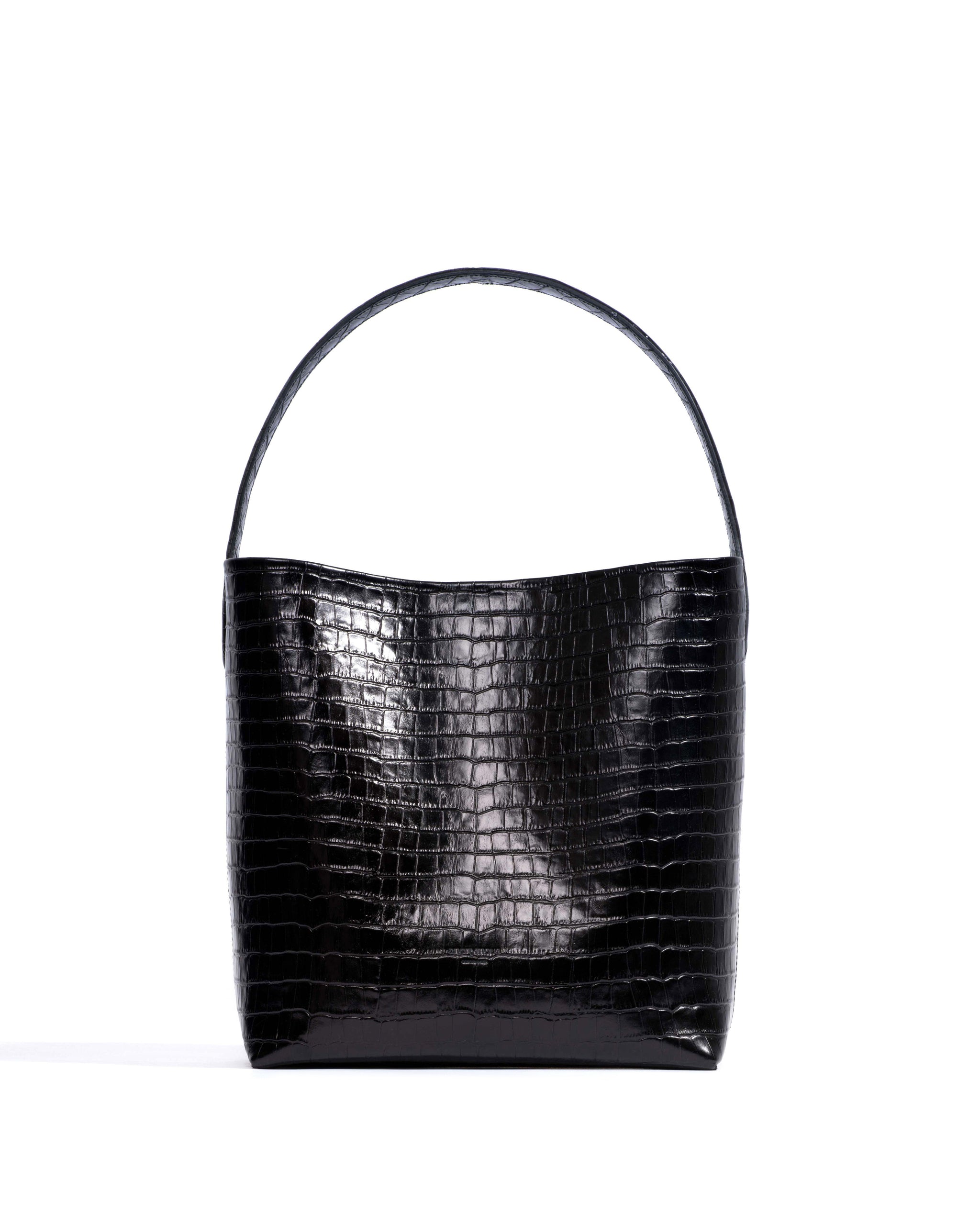 Versa everyday bag Polished croco calf Black - Anonymous Copenhagen Bags