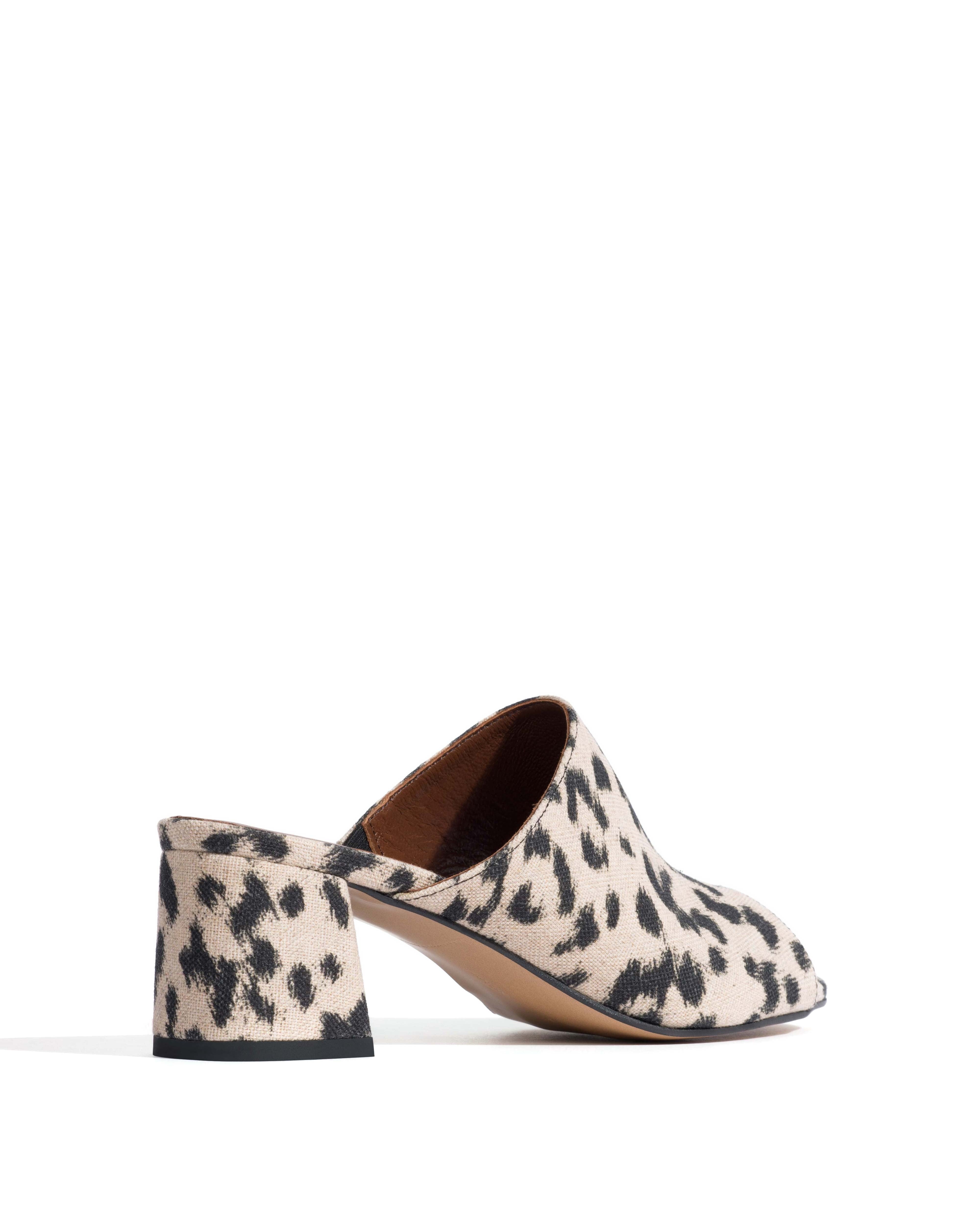 Horizon 55 Natural cotton-linen Leopard