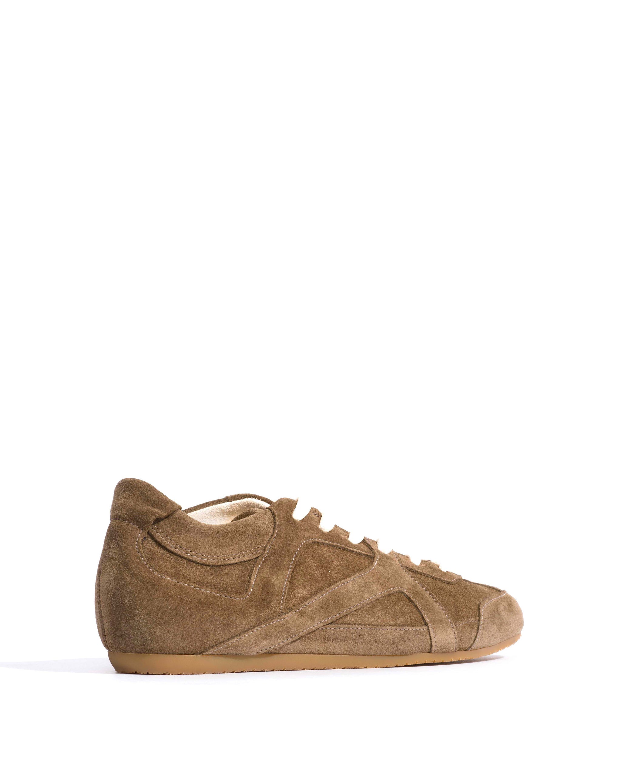Sneakerina Calf suede Dried olive - Anonymous Copenhagen Sneakers