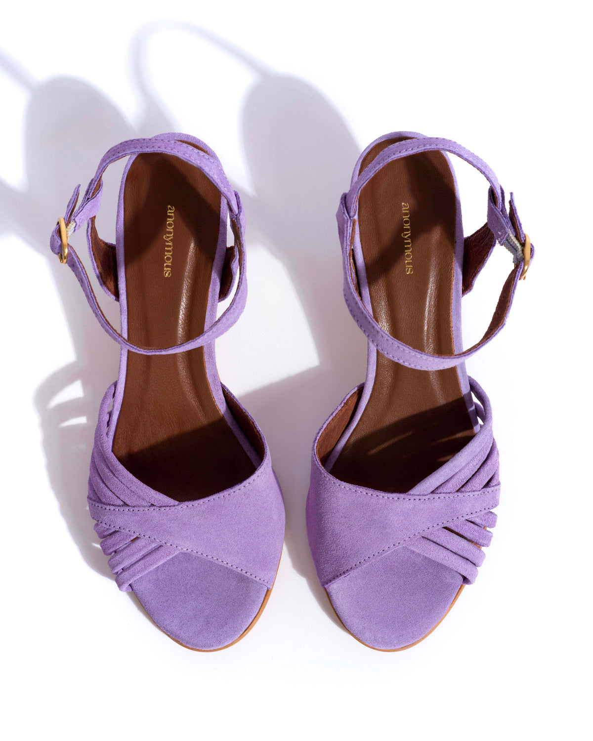 Hermine 50 stiletto Calf suede Lavender ice
