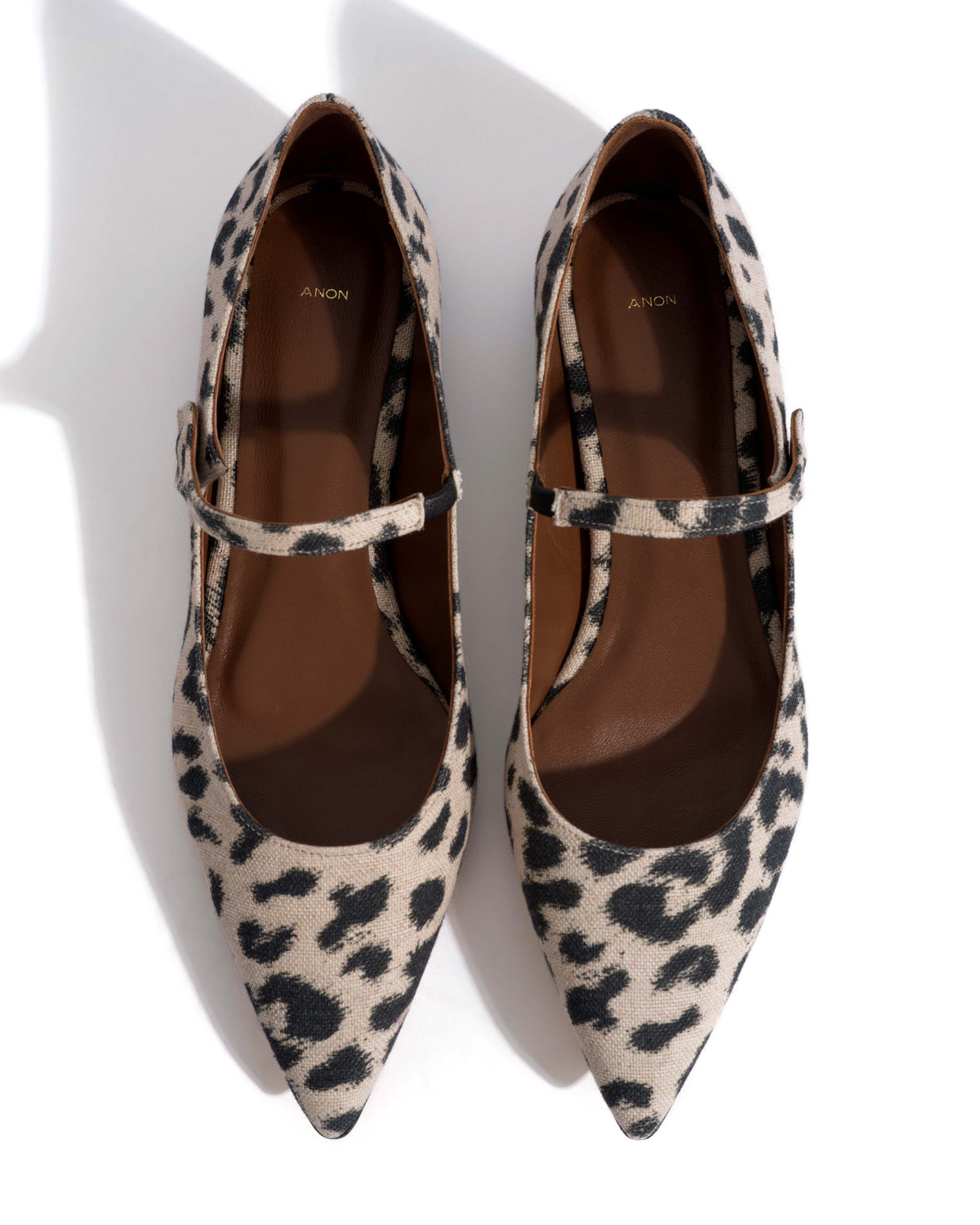 Fifi Natural cotton-linen Leopard