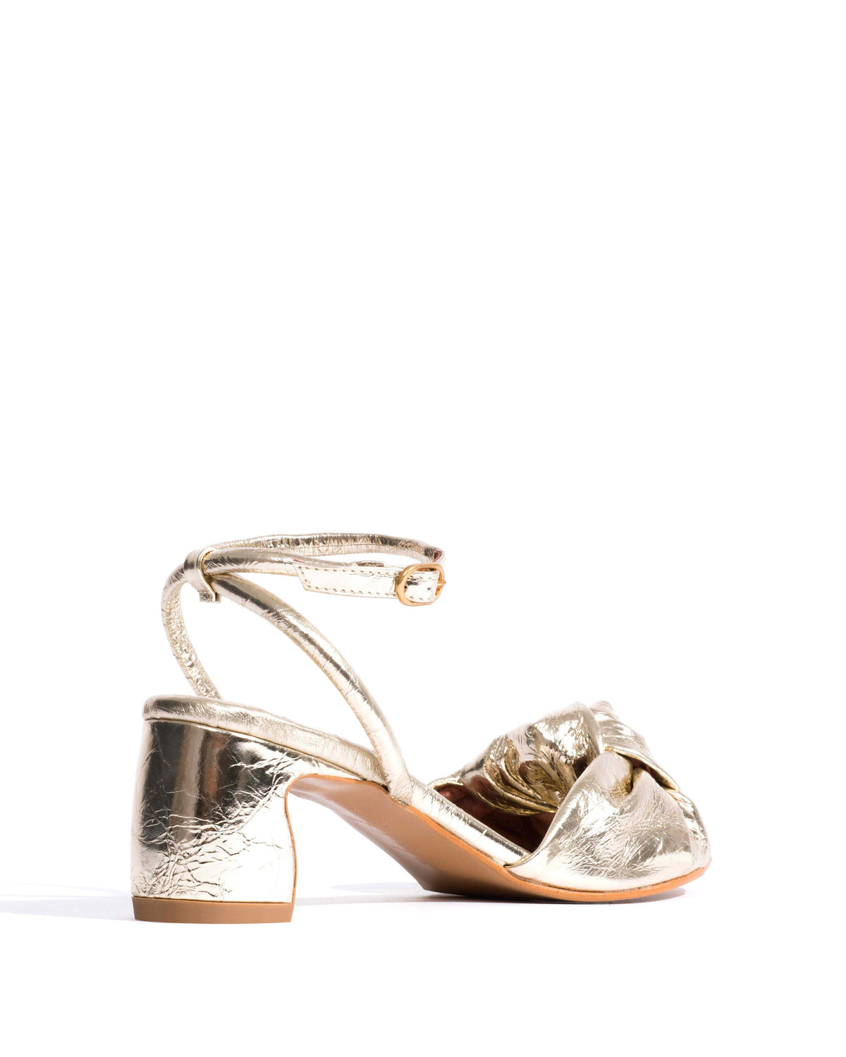 Curvey 50 Crinkled metallic lamb Champagne