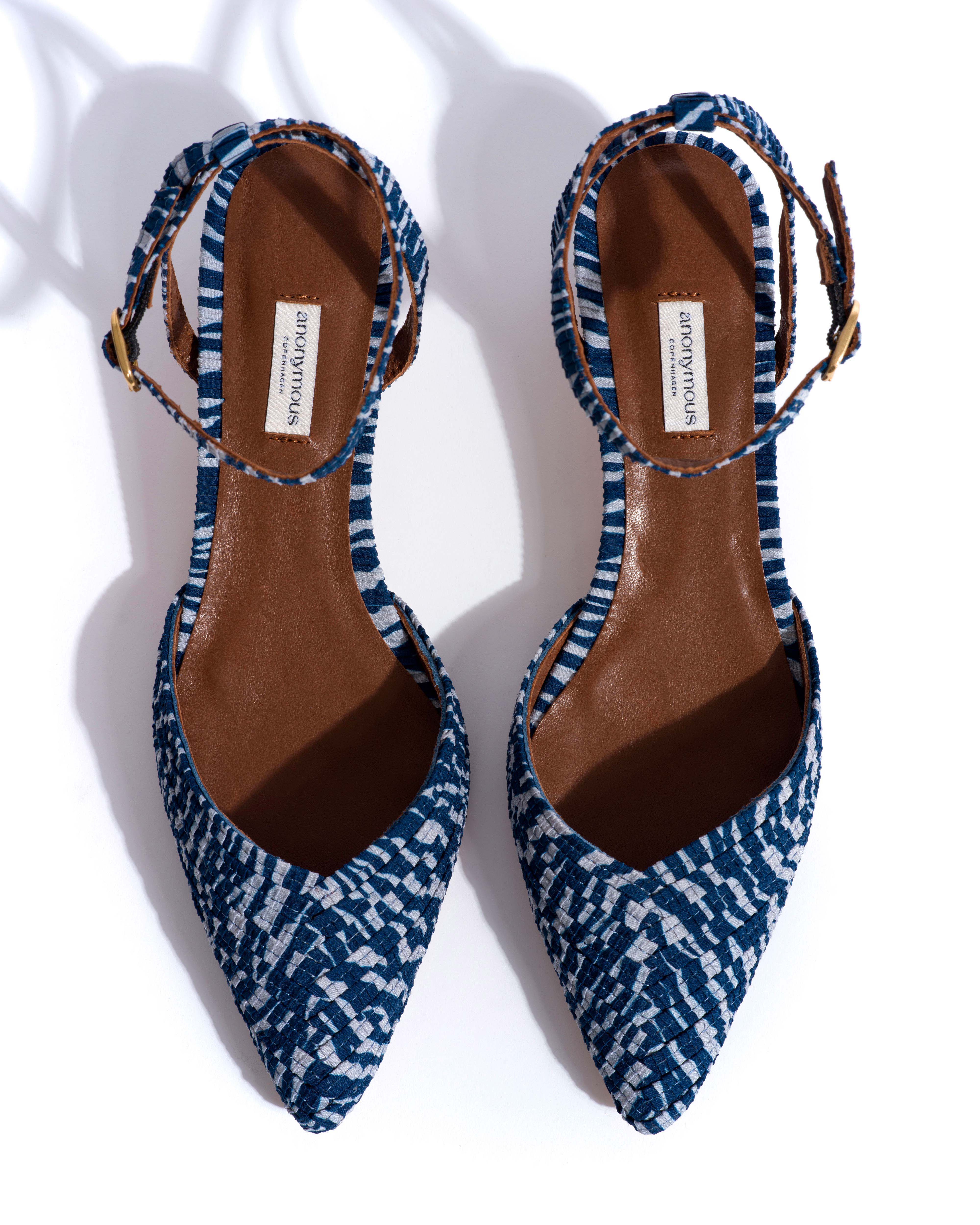 Givia 40 Pleated zebra Blue shades