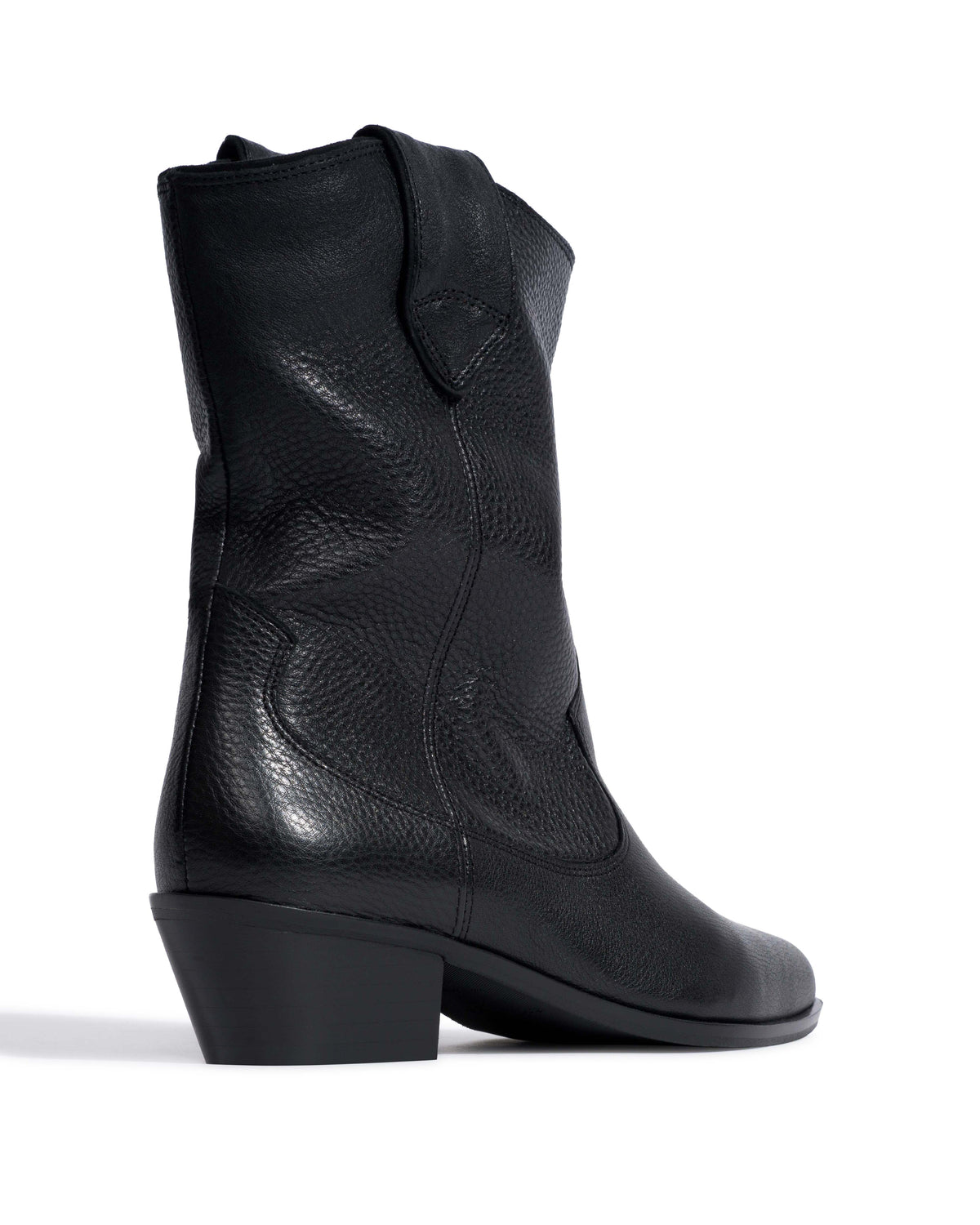 Saseline 35 Natural grain soft calf Black