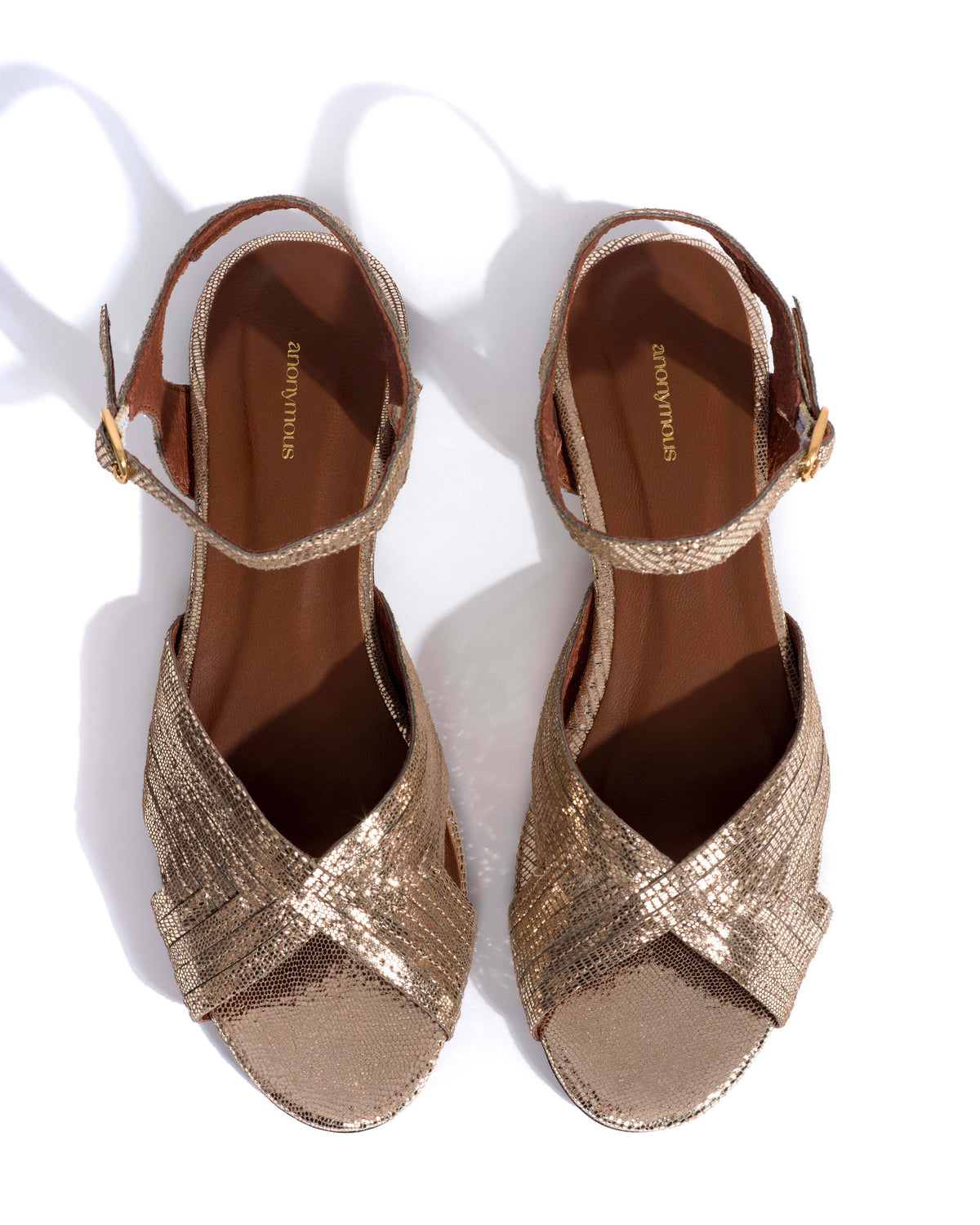 Niabi 10 Lizard metallic goat Vintage champagne