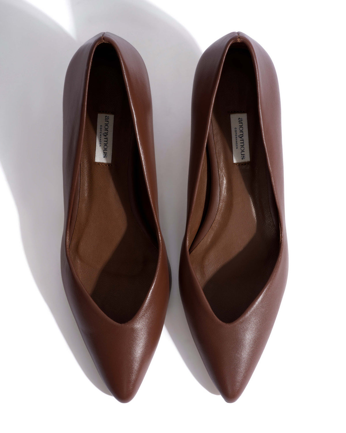 Trini 40 stiletto Shiny lamb Chocolate