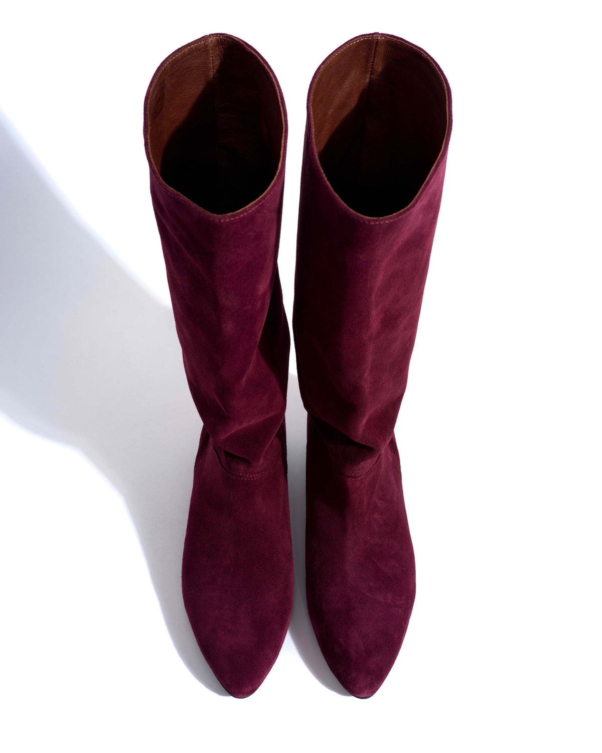 Jasmina 20 Calf suede & sleek leather Fig purple