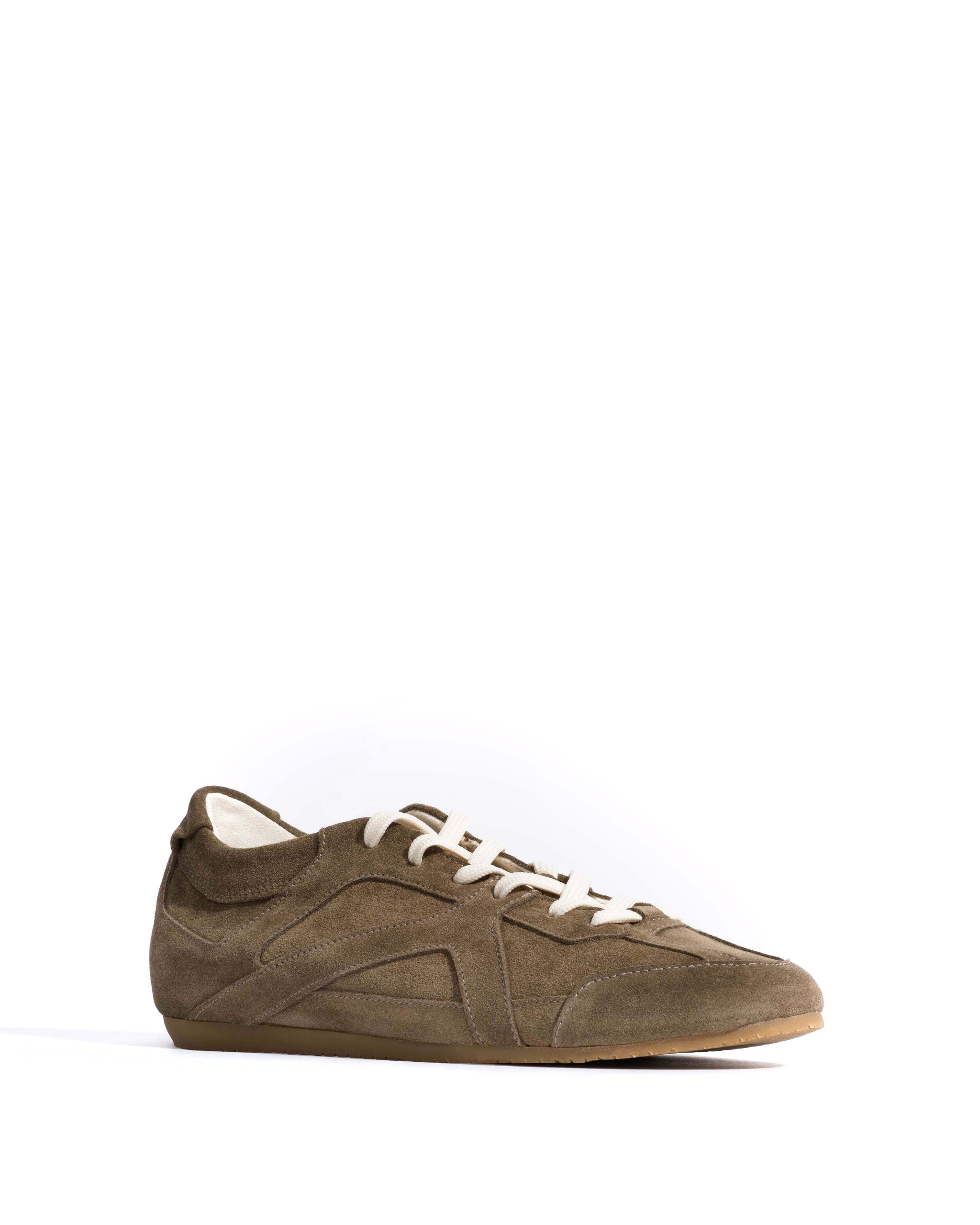 Sneakerina Calf suede Dried olive - Anonymous Copenhagen Sneakers