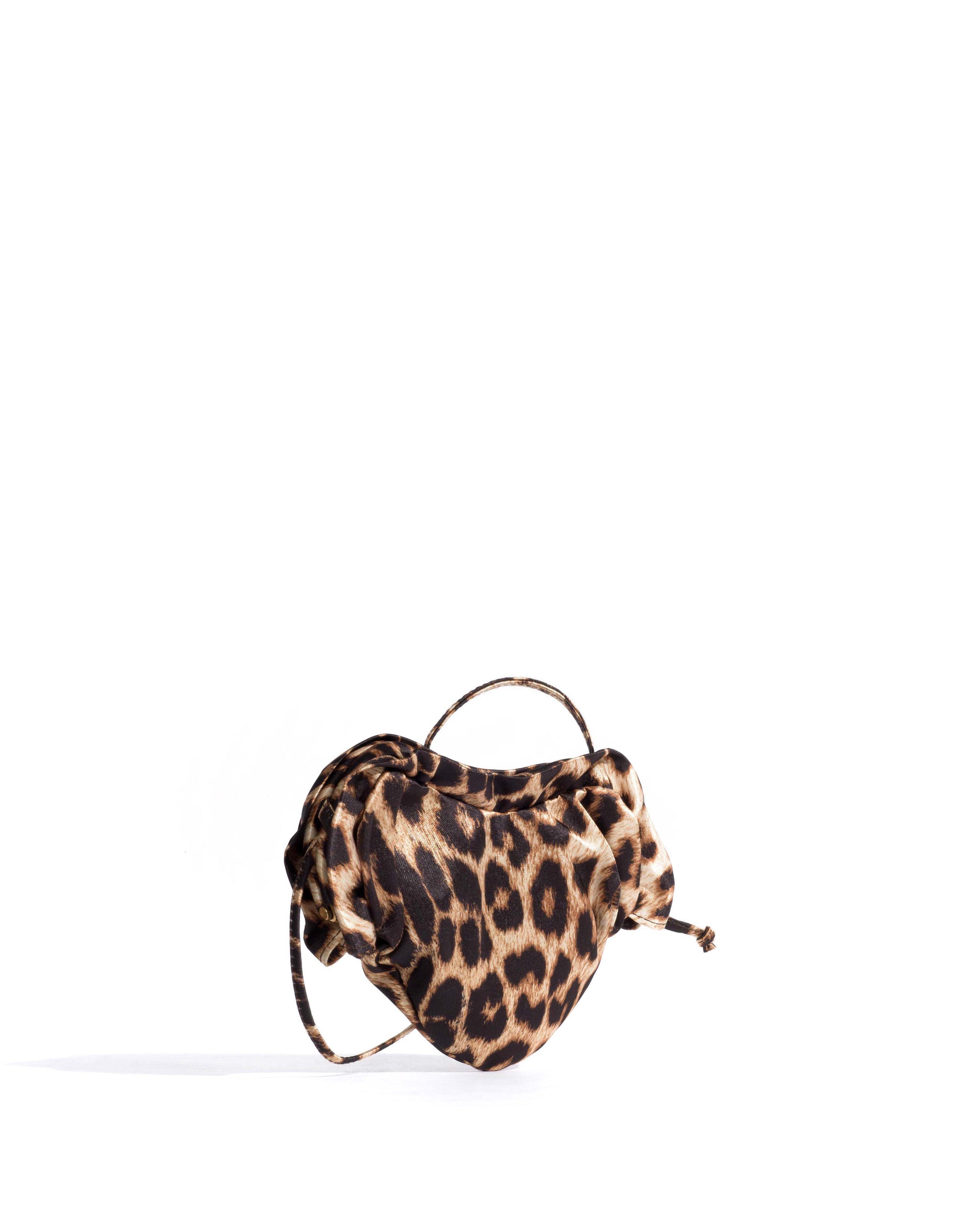 Zally petite heart bag Satin print Leopard - Anonymous Copenhagen Bags