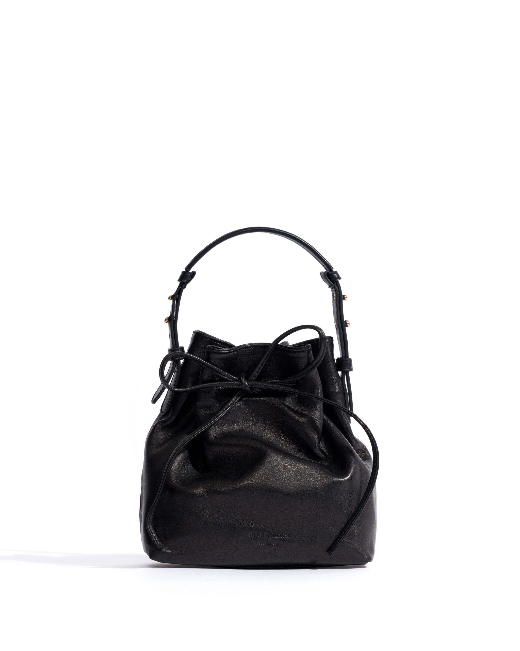 Kacey petite bucket bag Silky lamb Black
