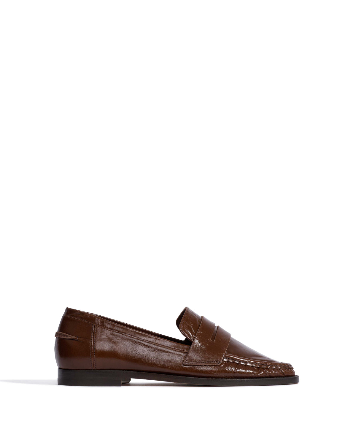 Jesha Crinkled polished goat Caramel brown